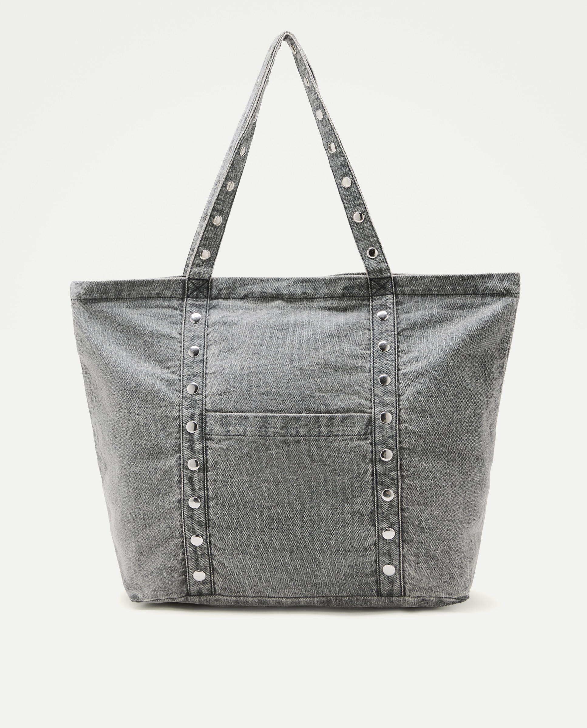 Imagem 0 de Mala Shopper de Algodão com Tachas