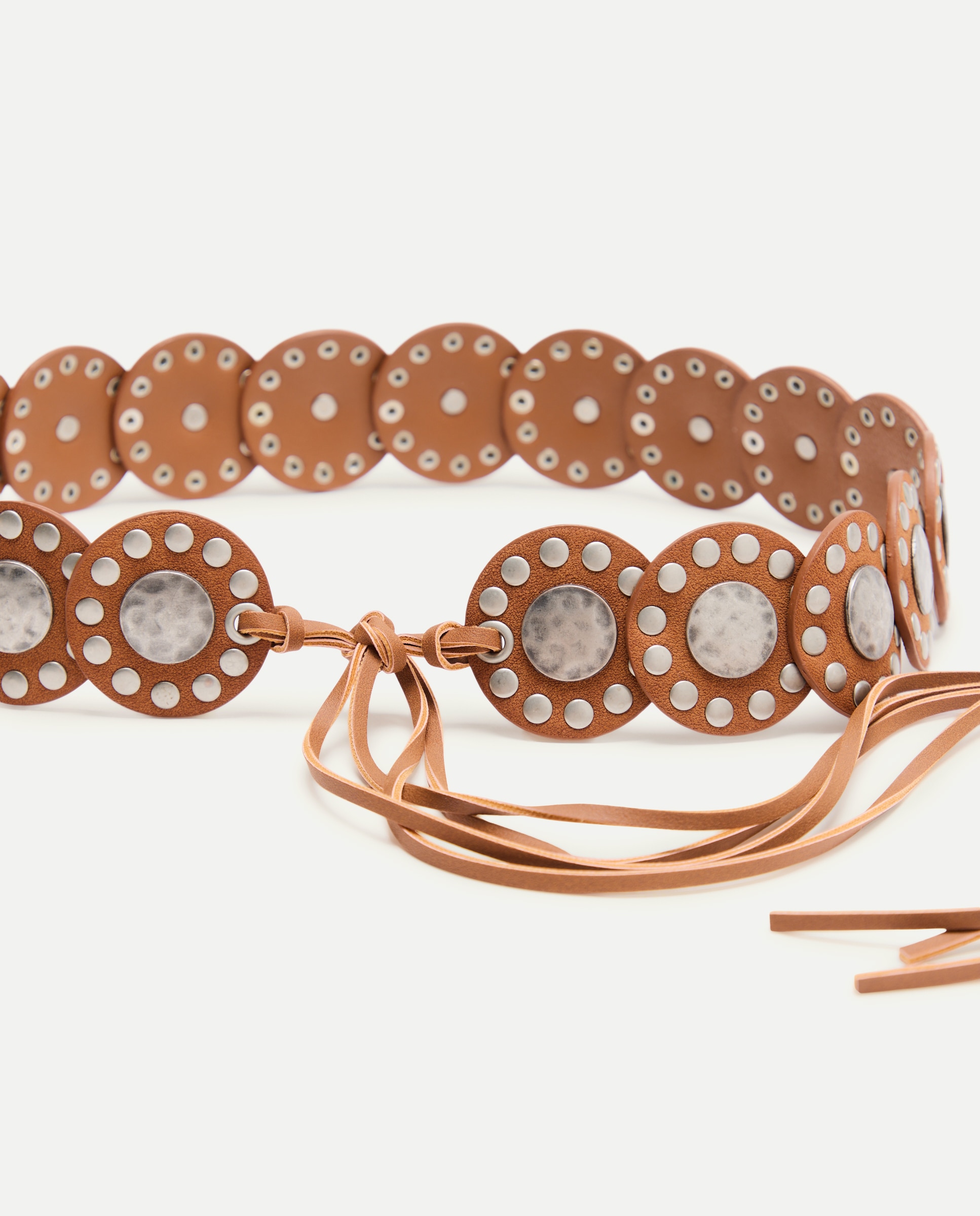 Cinto Boho de Metal Castanho-3