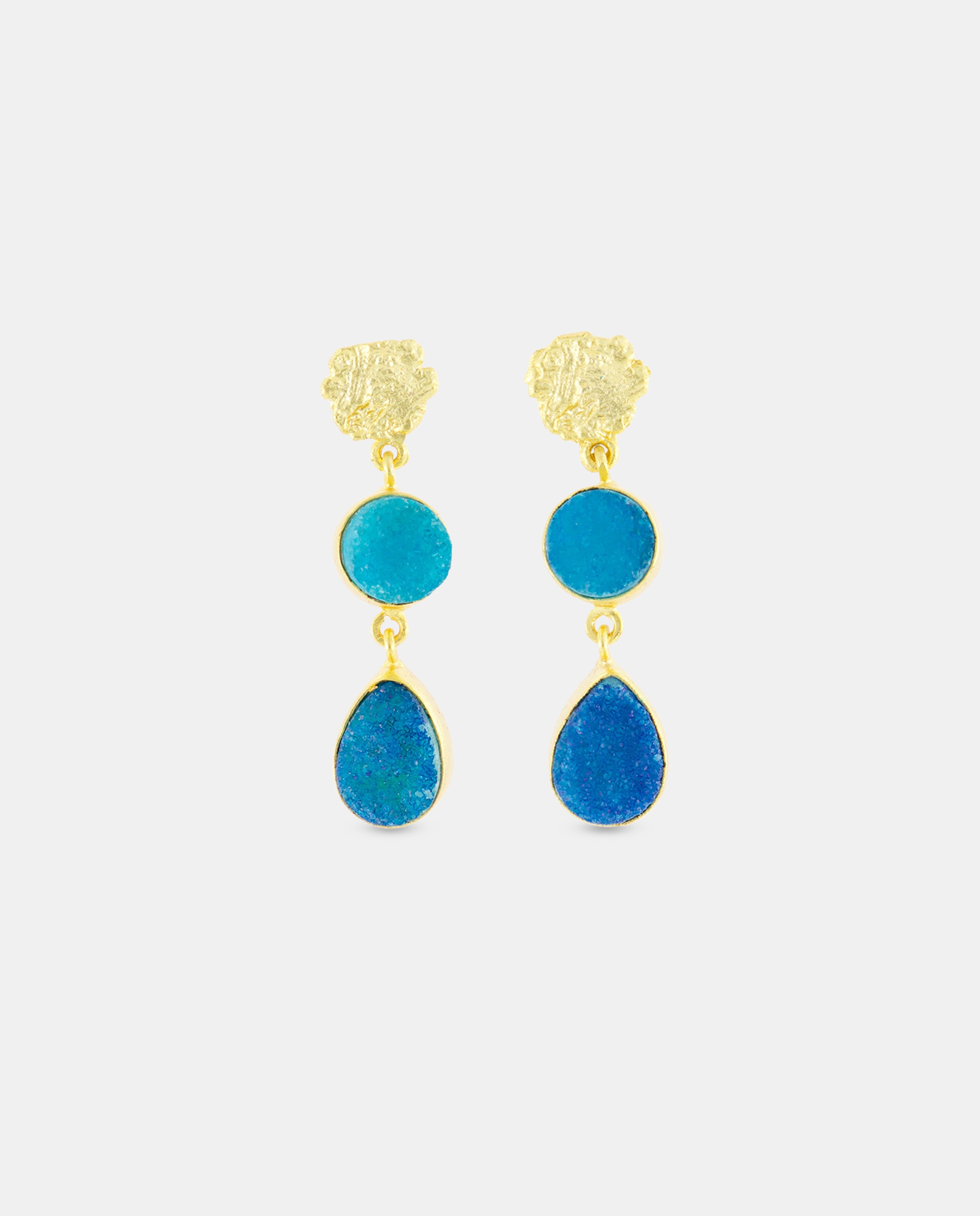 Pendientes 2 piedras
