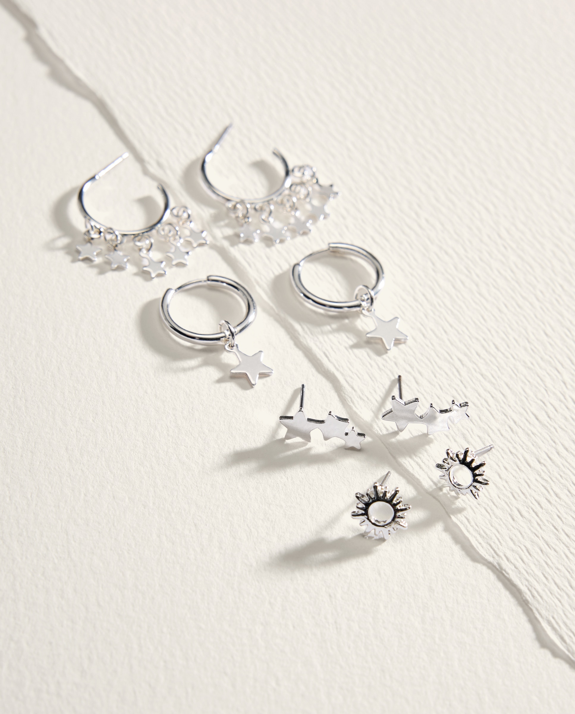 Imagem 0 de Pack de Brincos com Estrelas