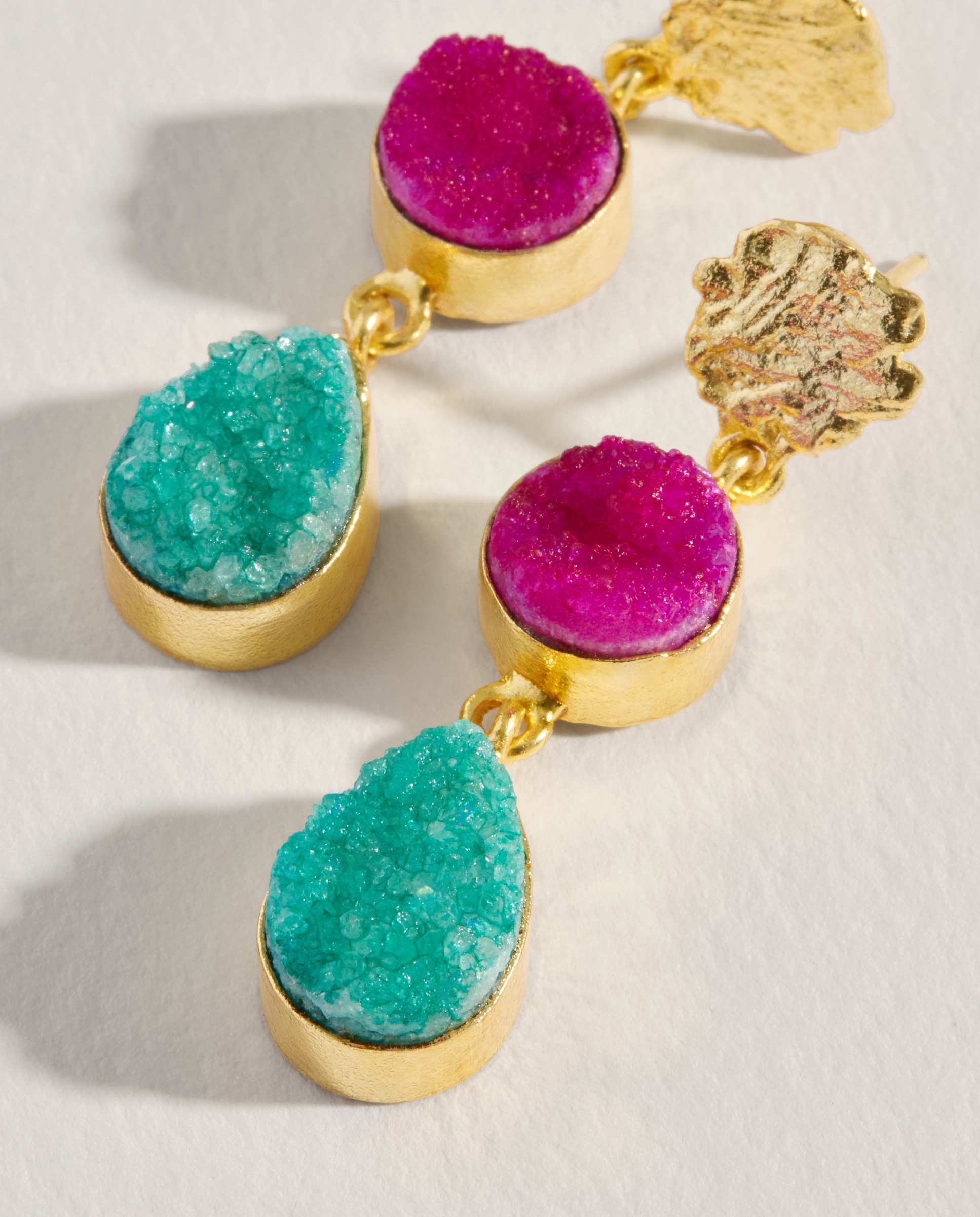 Brincos de Pedras 390 Ouro-2