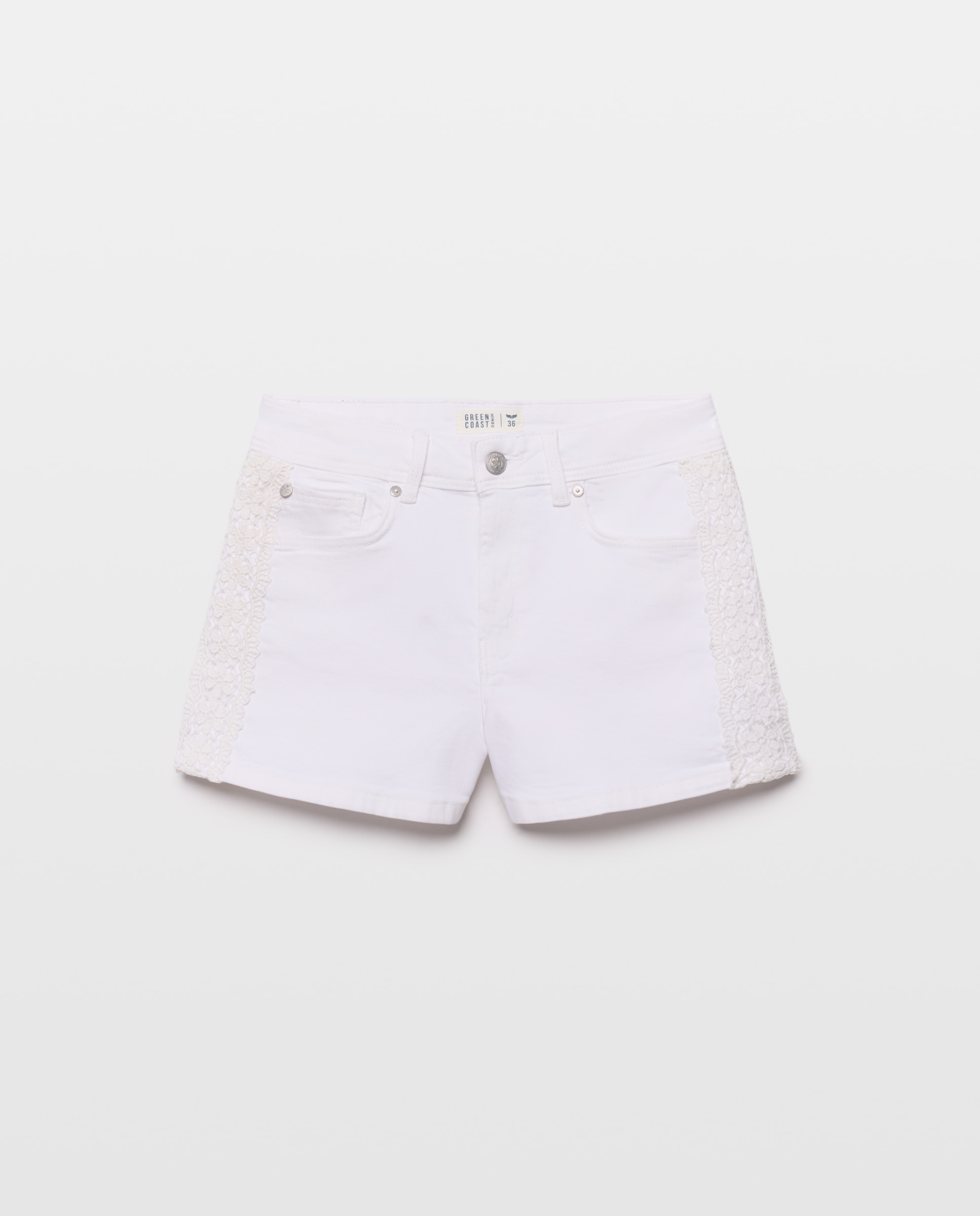 Green Coast - Short liso de mujer entredos.