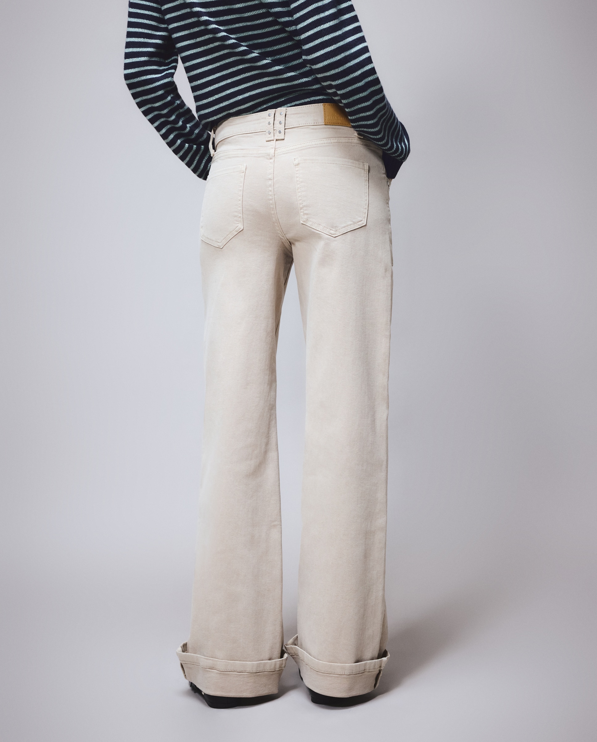 Imagen 3 de Pantalón de mujer wideleg carpintero - Green Coast - 850 Piedra 850 Piedra
