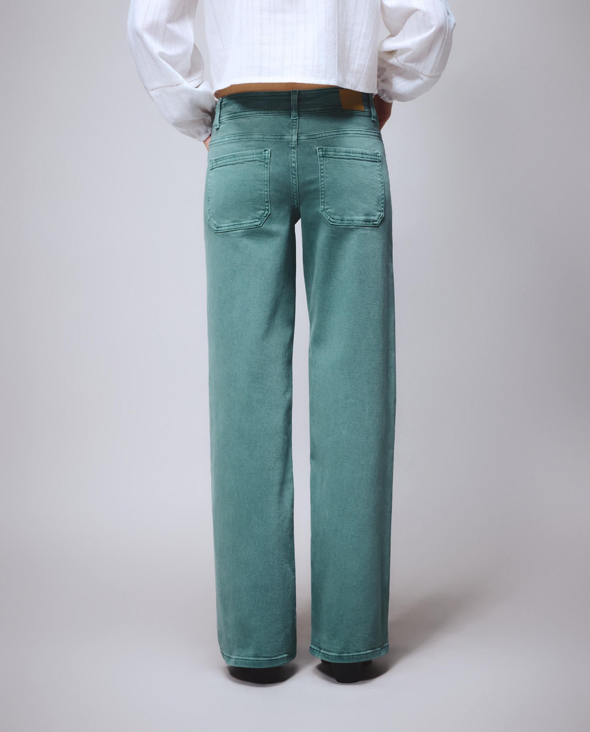Pantalón de mujer carpintero - Green Coast - Verde Pato Verde Pato-3