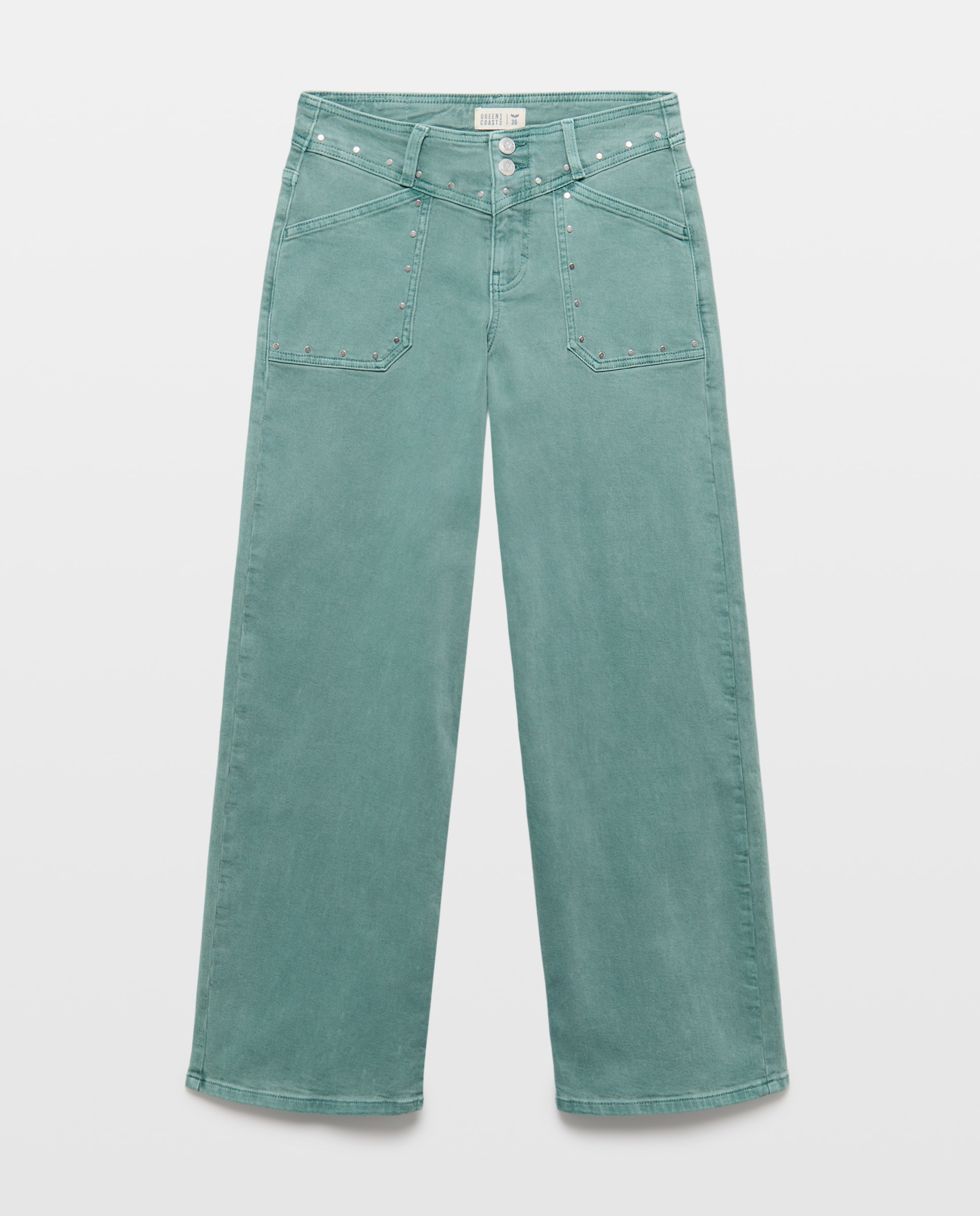 Pantalón de mujer carpintero - Green Coast - Verde Pato Verde Pato-4