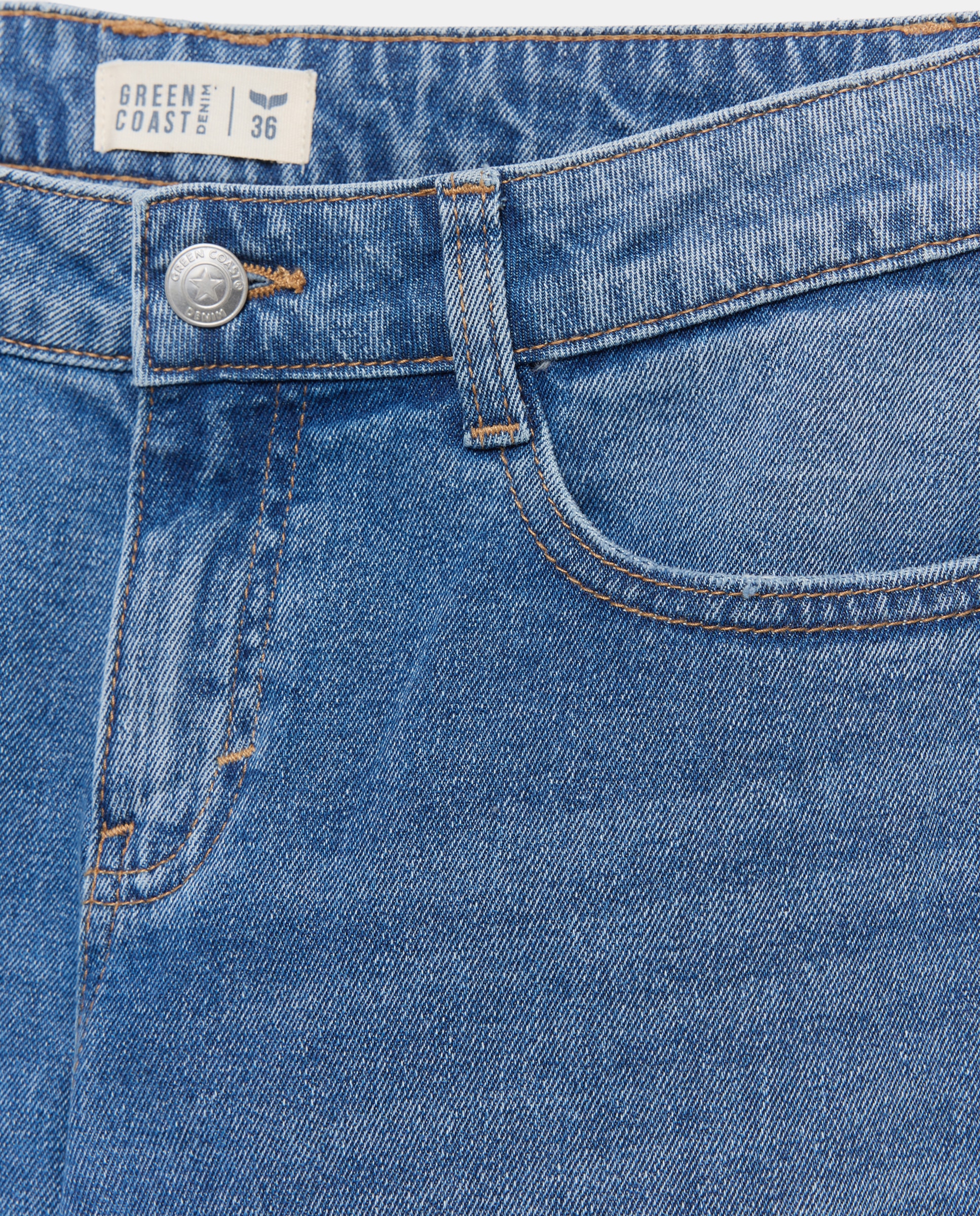 Imagen 5 de Pantalón básico wide leg de mujer - Green Coast - Azul pálido Azul pálido