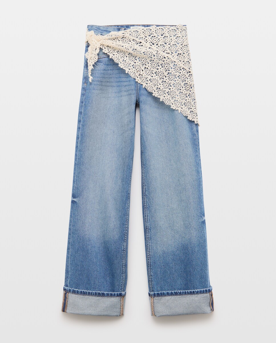 Imagen 0 de Pantalón recto de mujer Azul pálido