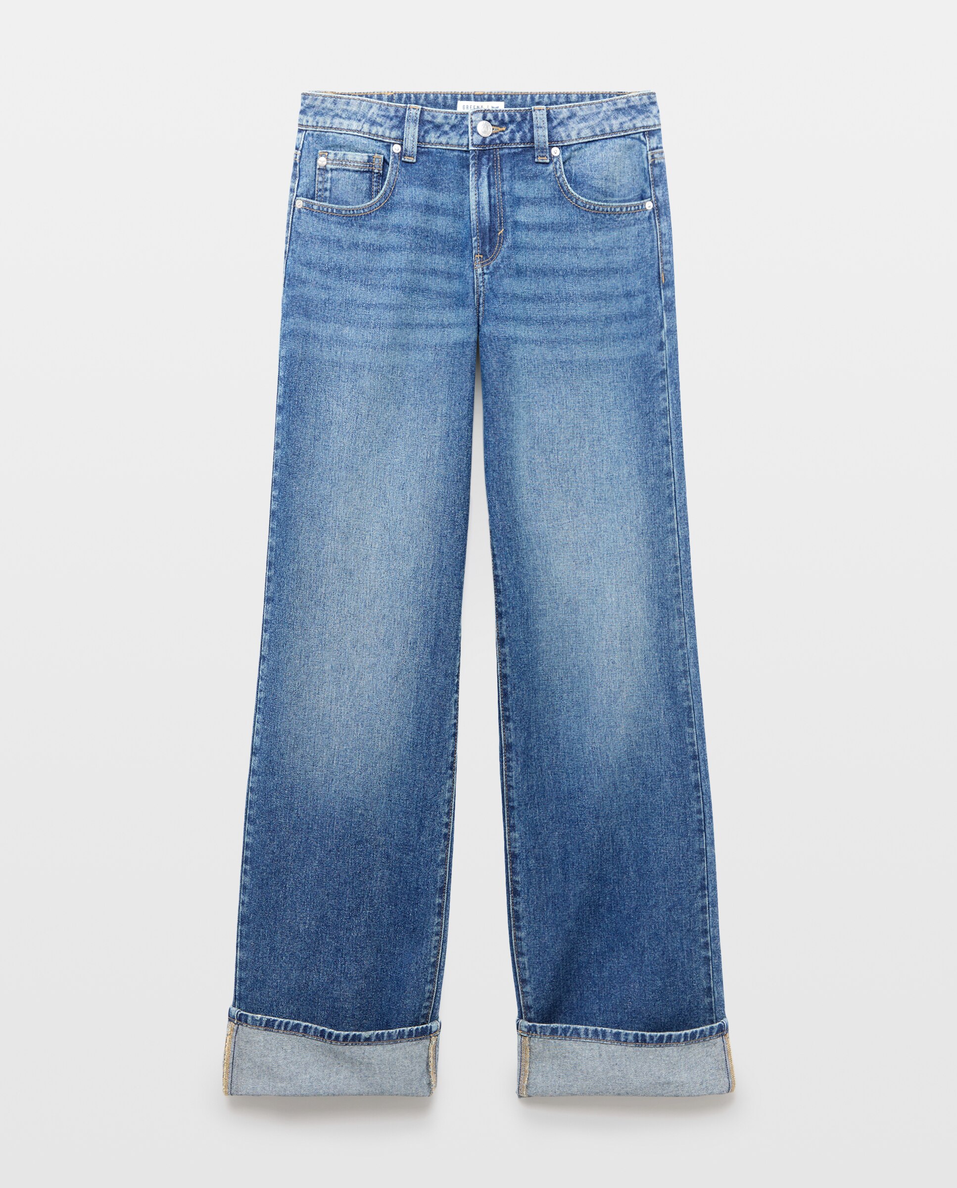 Imagen 4 de Pantalón recto alas trasero de mujer - Green Coast - Azul pálido Azul pálido