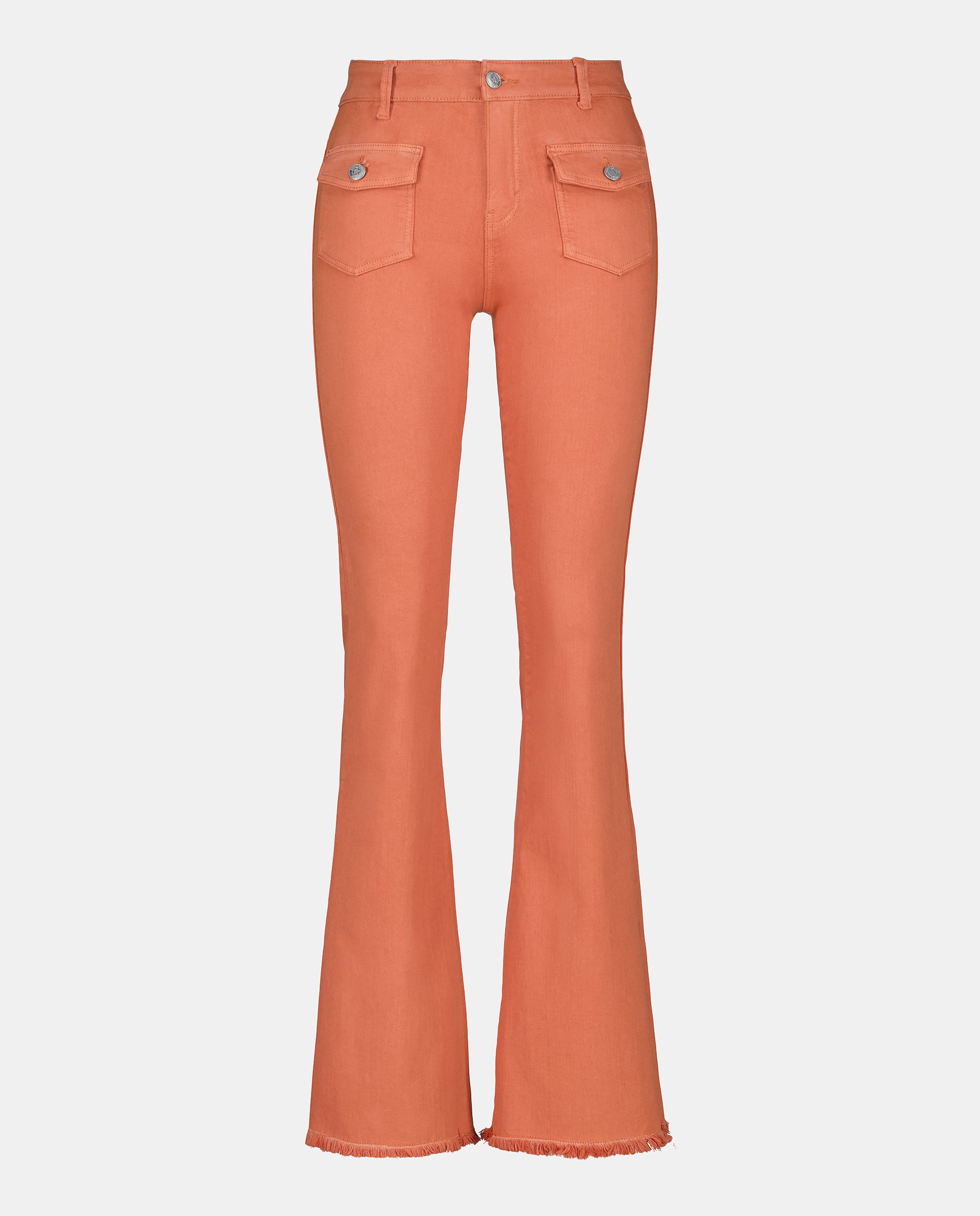 Jeans à Boca de Sino Flat 660 Laranja-4