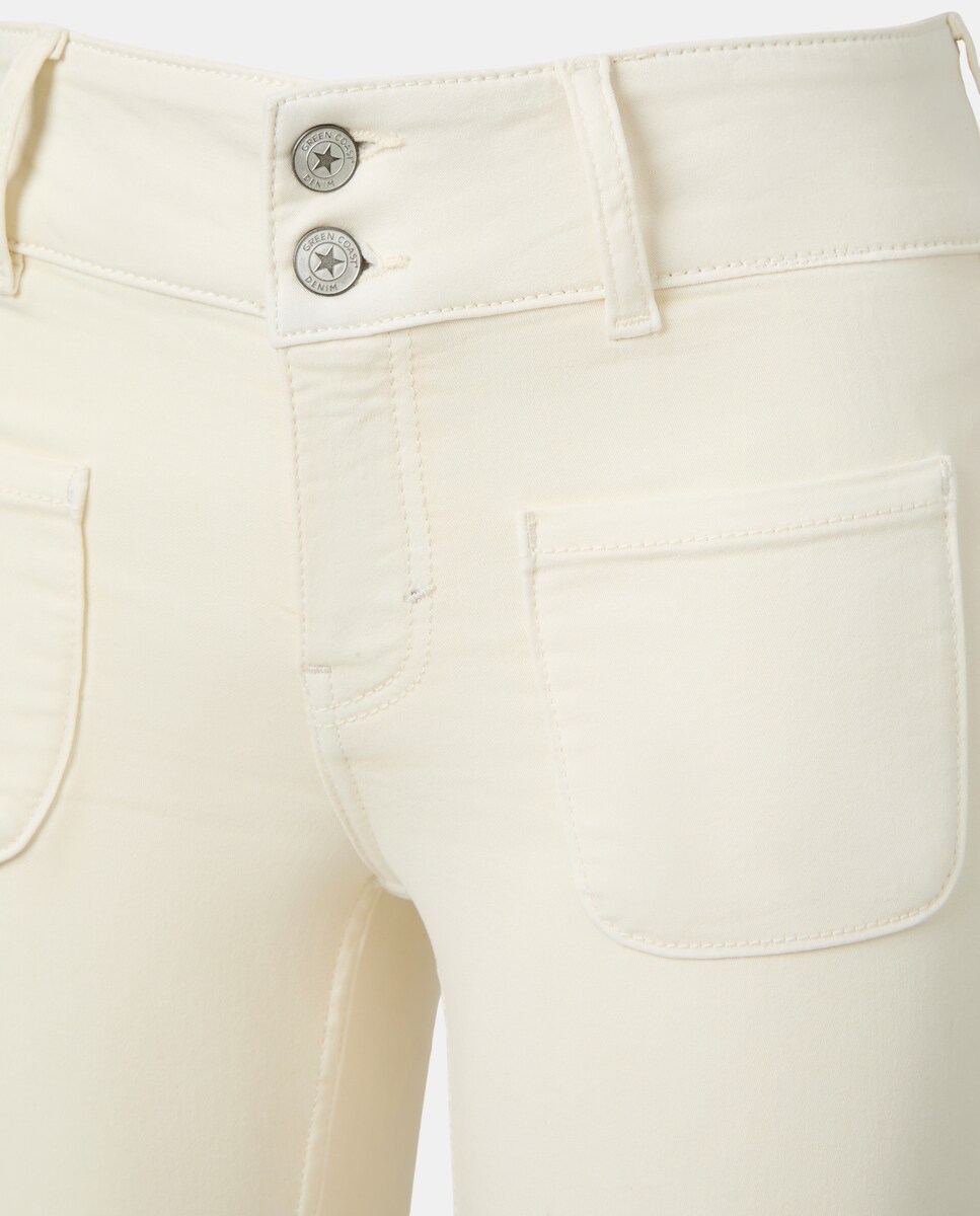 Jeans Stretch à Boca de Sino 120 Cru-5