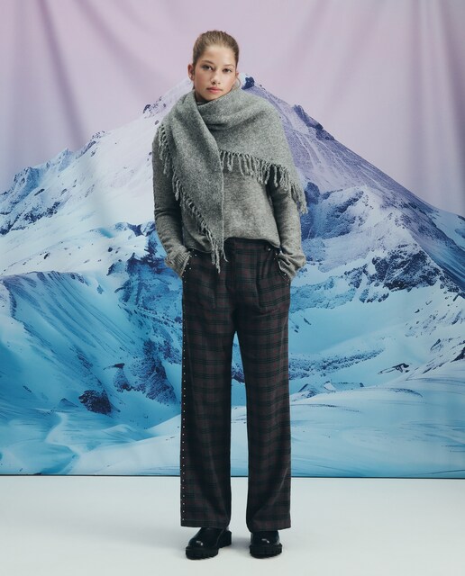 Imagem 0 de Calças aos Quadrados com Tachas