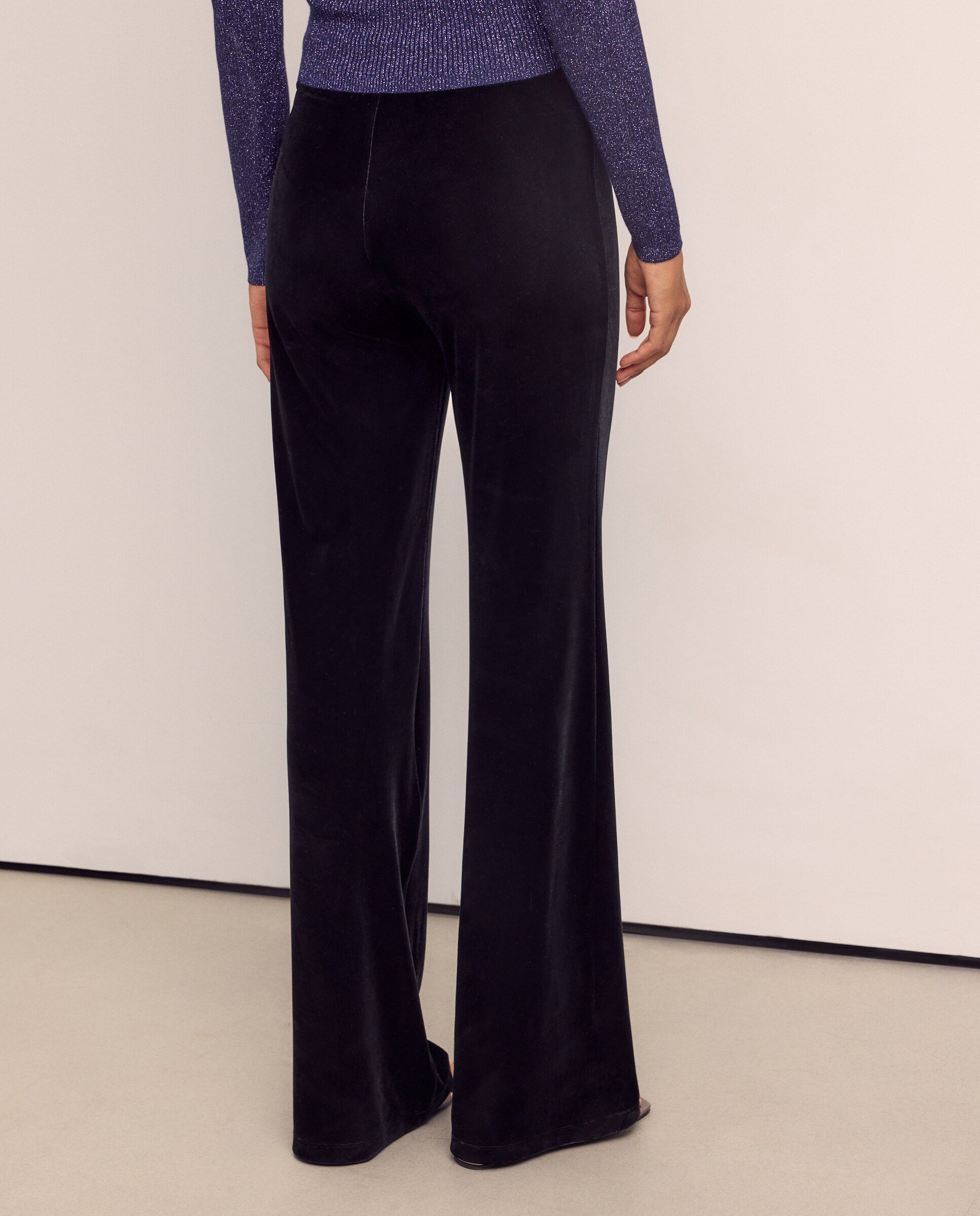 Calças de Veludo Preto-3