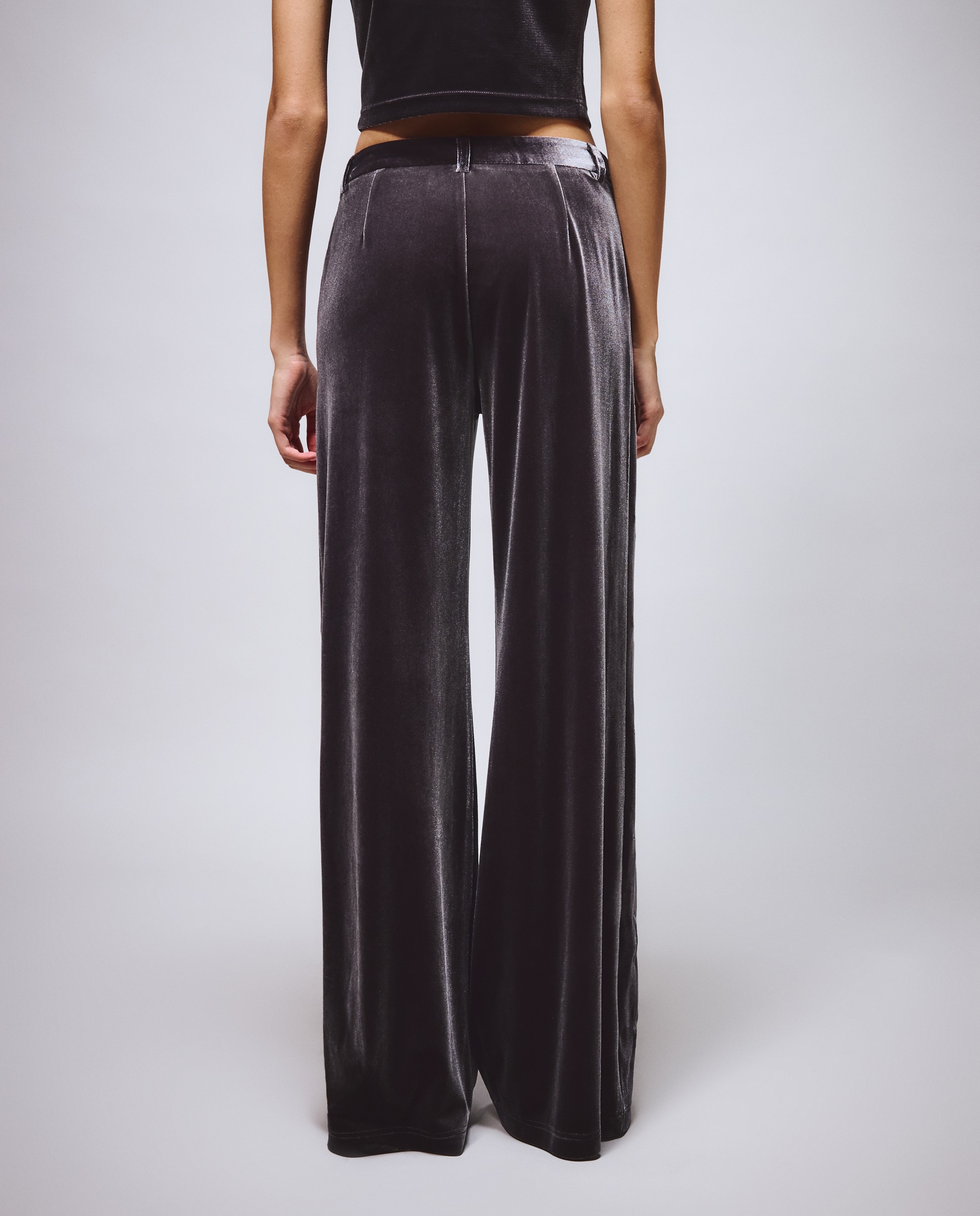 Pantalón velvet estrellas mujer - Green Coast - 820 Gris medio 820 Gris medio-3