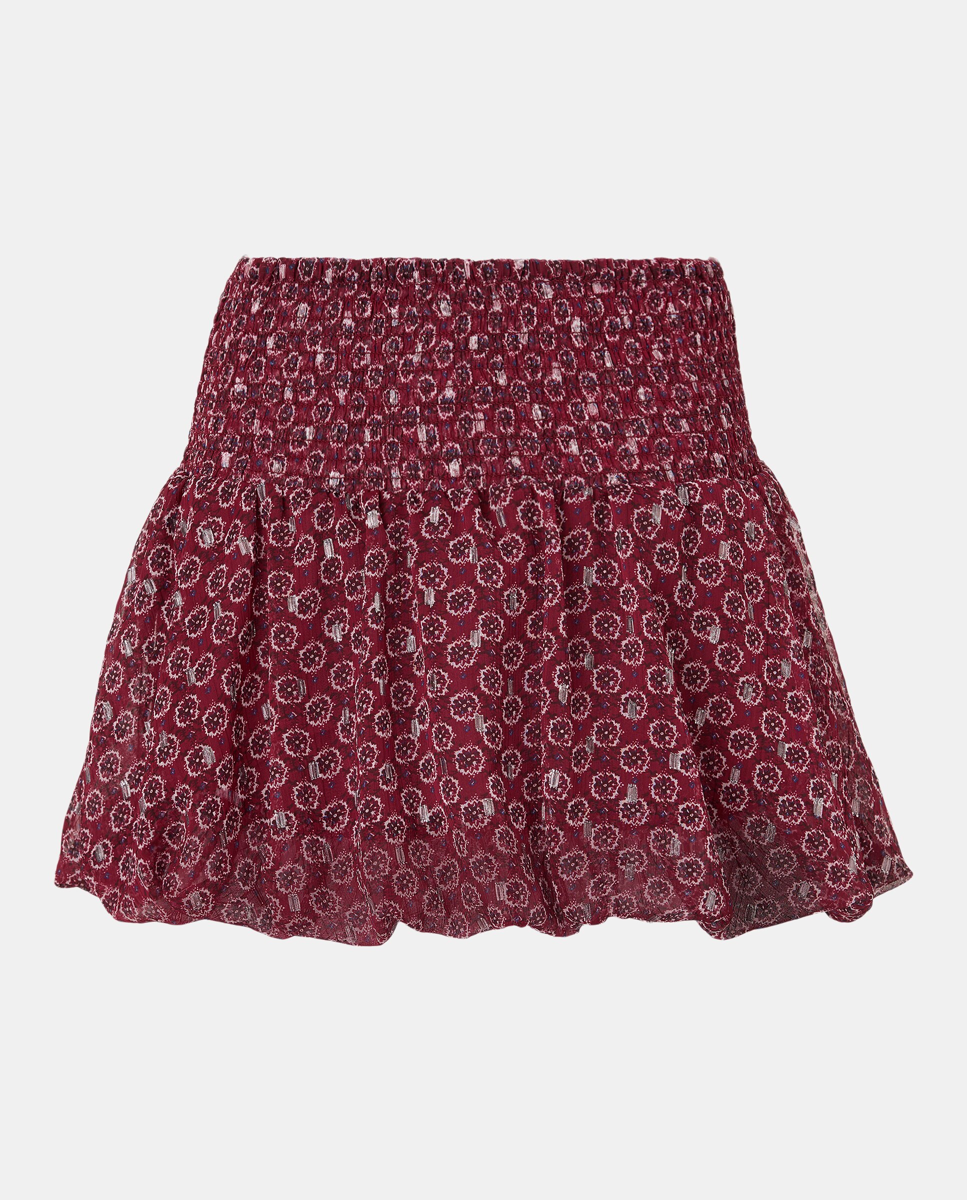 Saia Balão em Chiffon com Estampado Grená-4