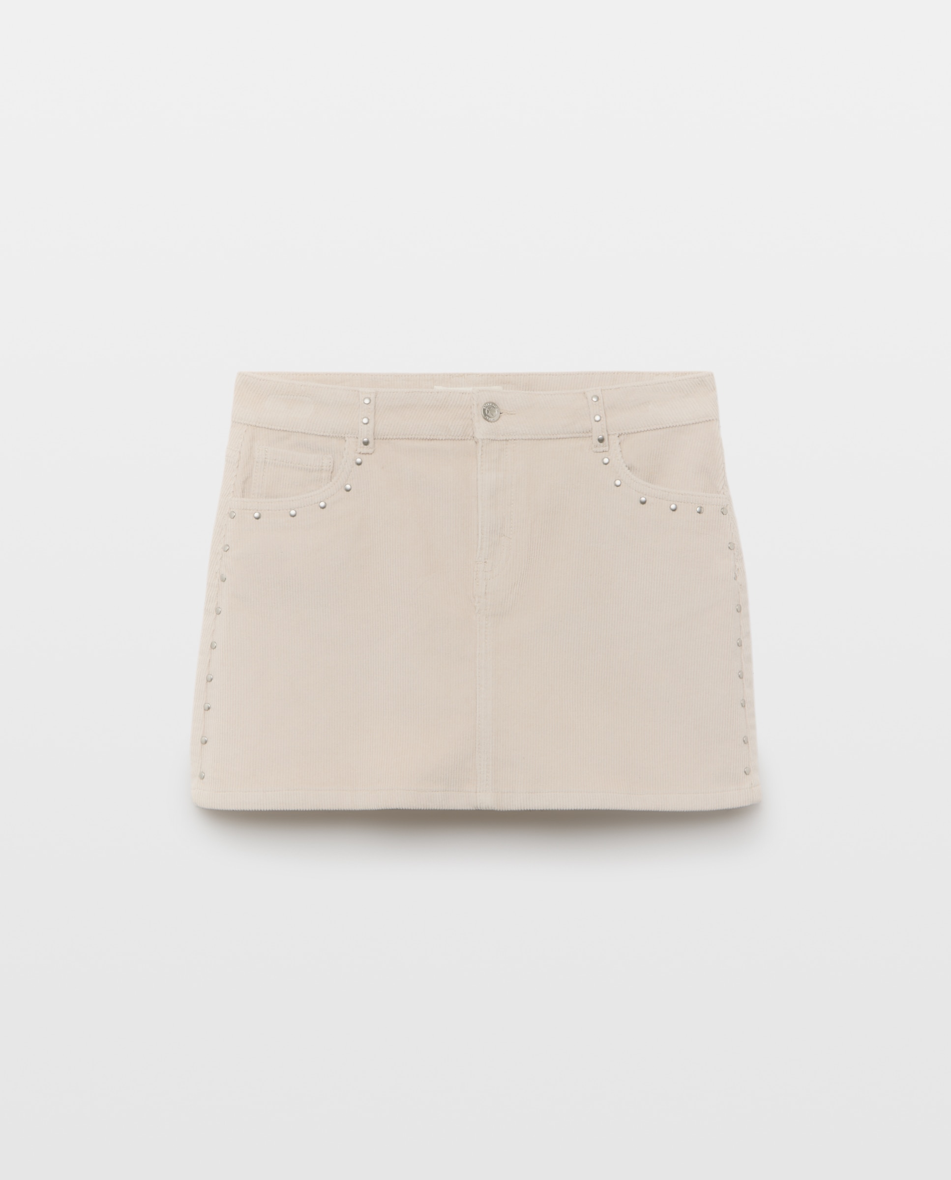 Falda mini pana mujer - Green Coast - 120 Crudo 120 Crudo-4