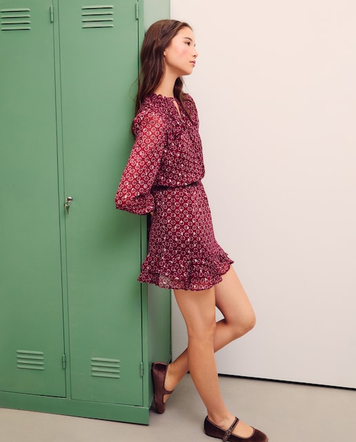 Imagen 0 de Vestido chiffon con print