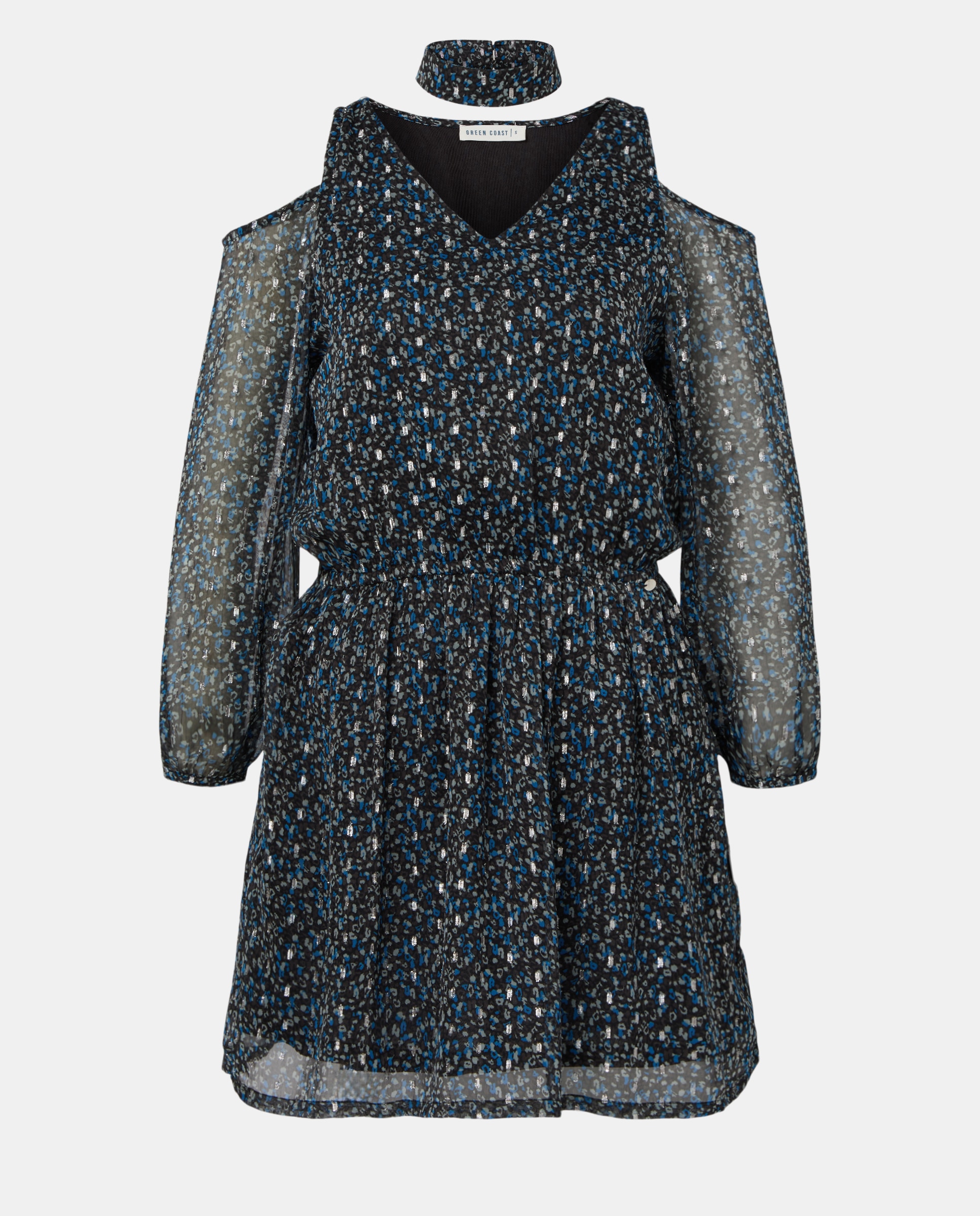 Vestido Cut Out com Gargantilha 830 Antracite-5