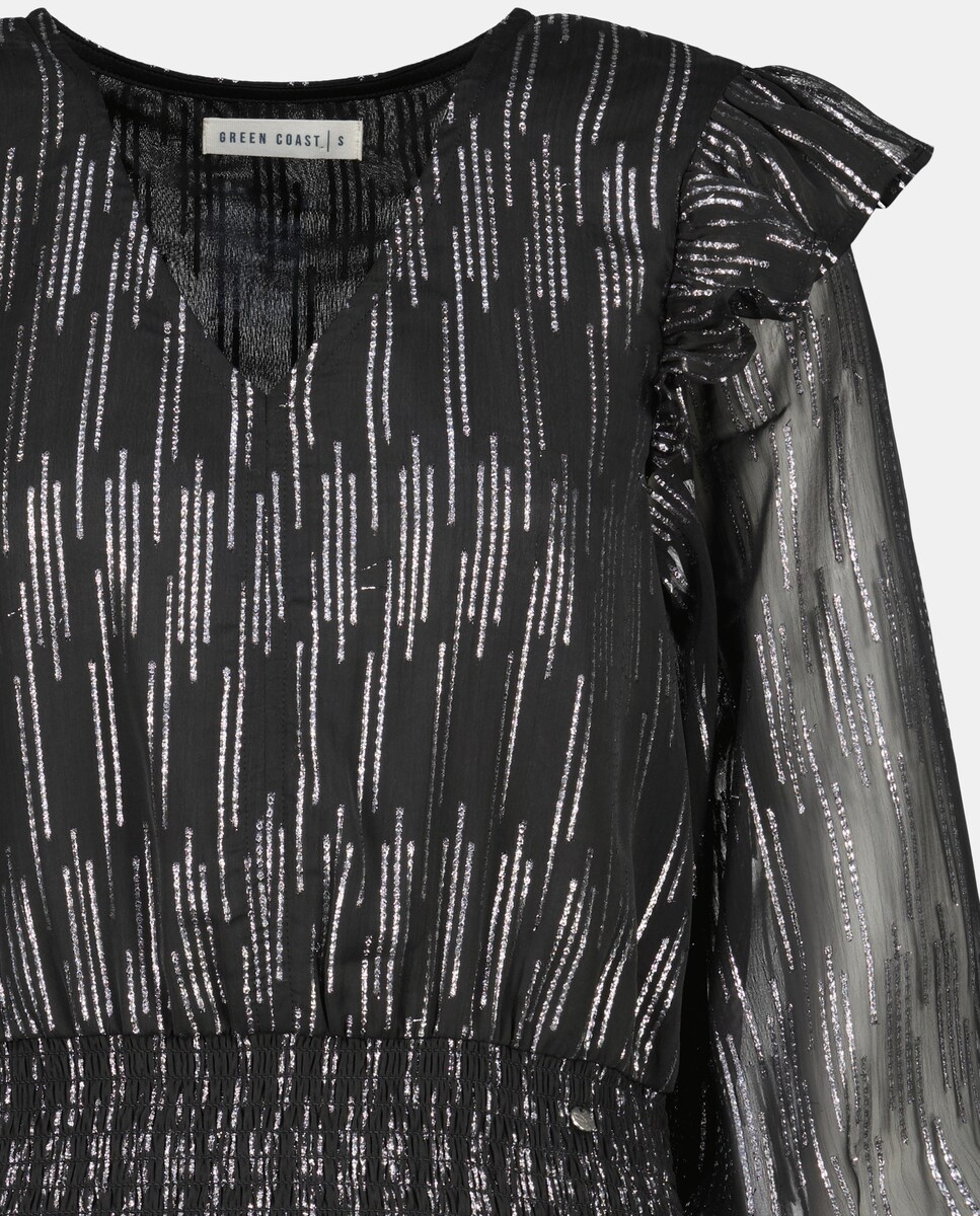 Vestido Liso com Manga 3/4 Preto-6