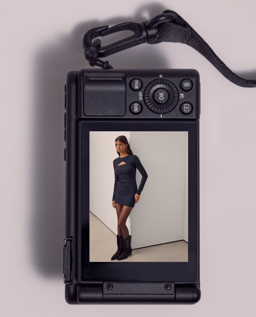 Imagem 0 de Vestido de Manga Comprida Canelado