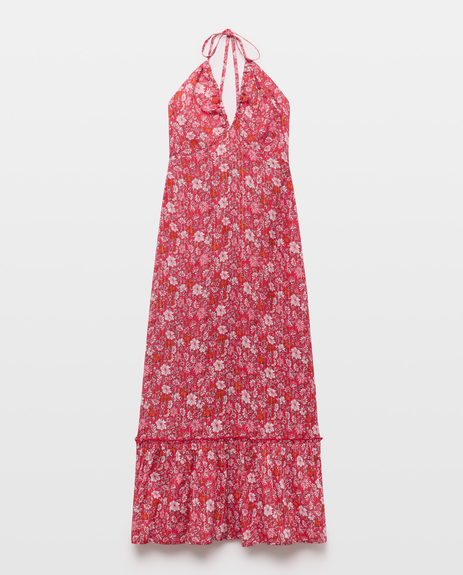 Green Coast - Vestido estampado con escote en V.