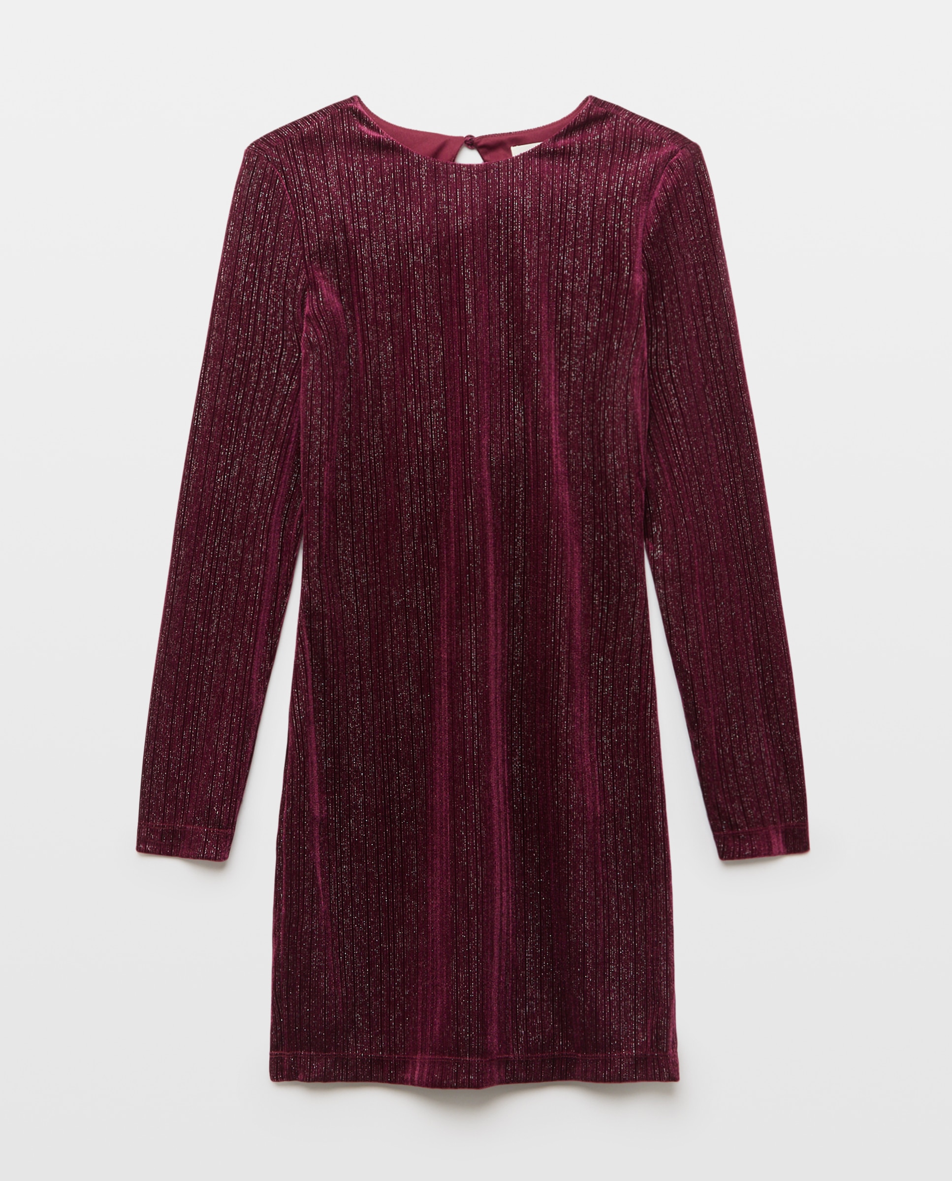 Vestido velvet con brillo - Green Coast - Ciruela Ciruela-4
