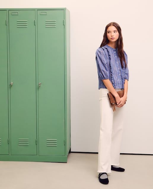 Imagen 0 de Blusa de mujer romántica con print