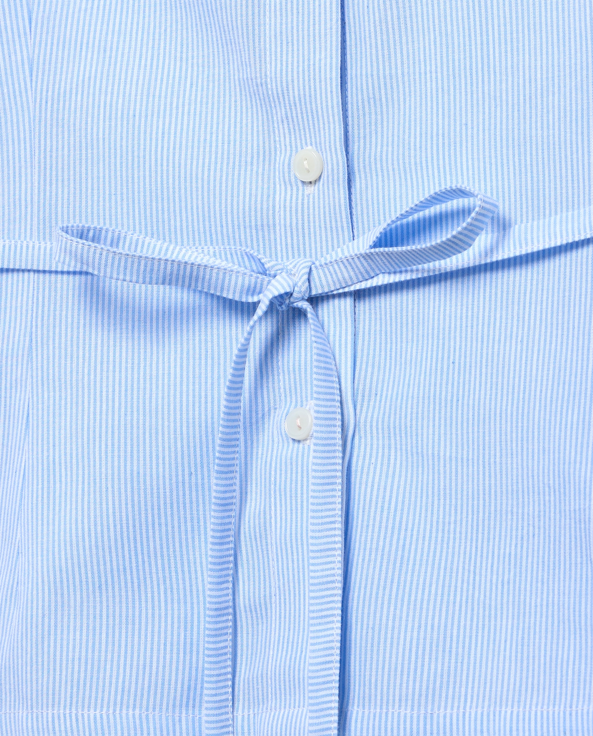 Blusa Cintada às Riscas Azul Intenso-5