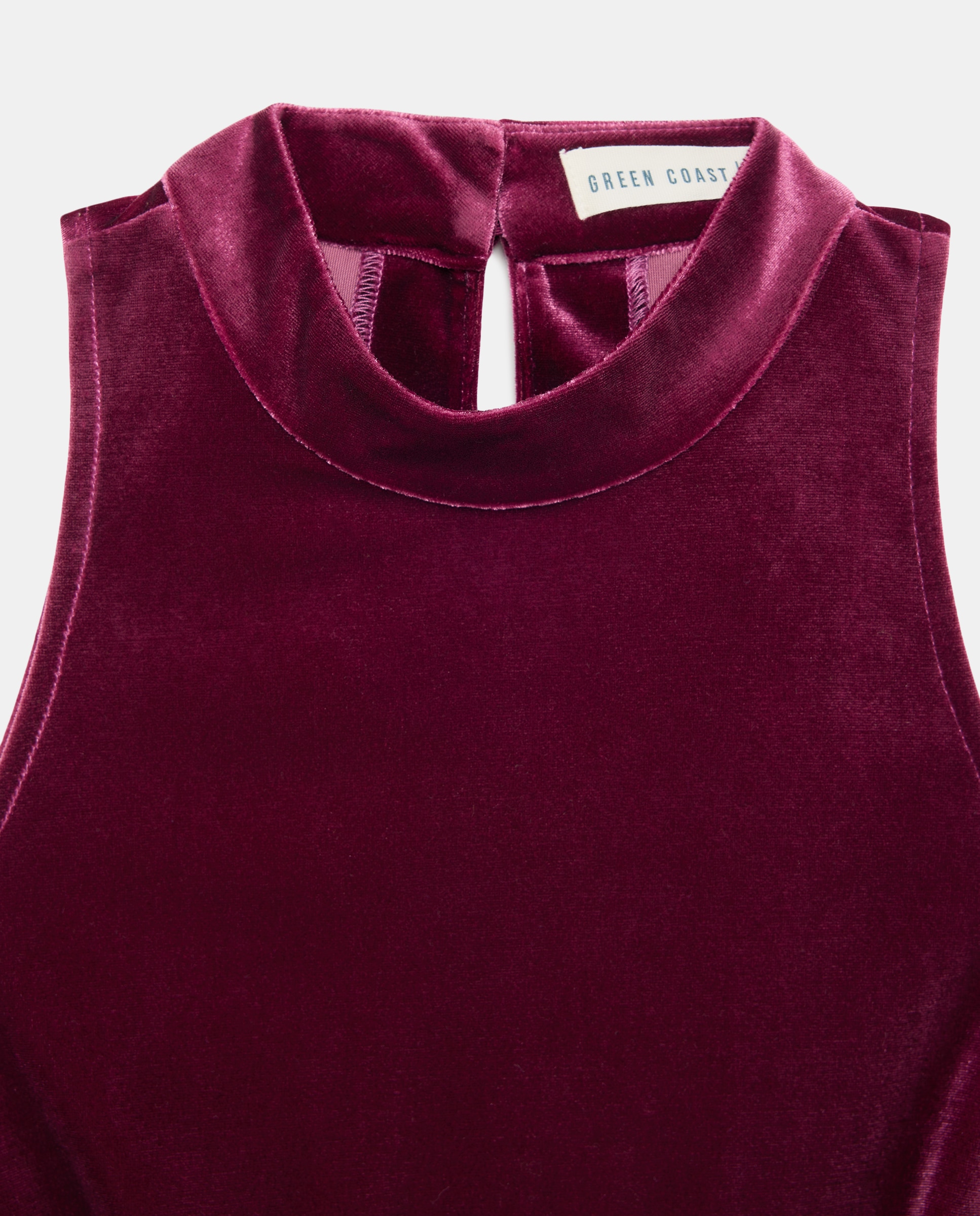 Imagen 5 de Top velvet halter de mujer - Green Coast - Ciruela Ciruela