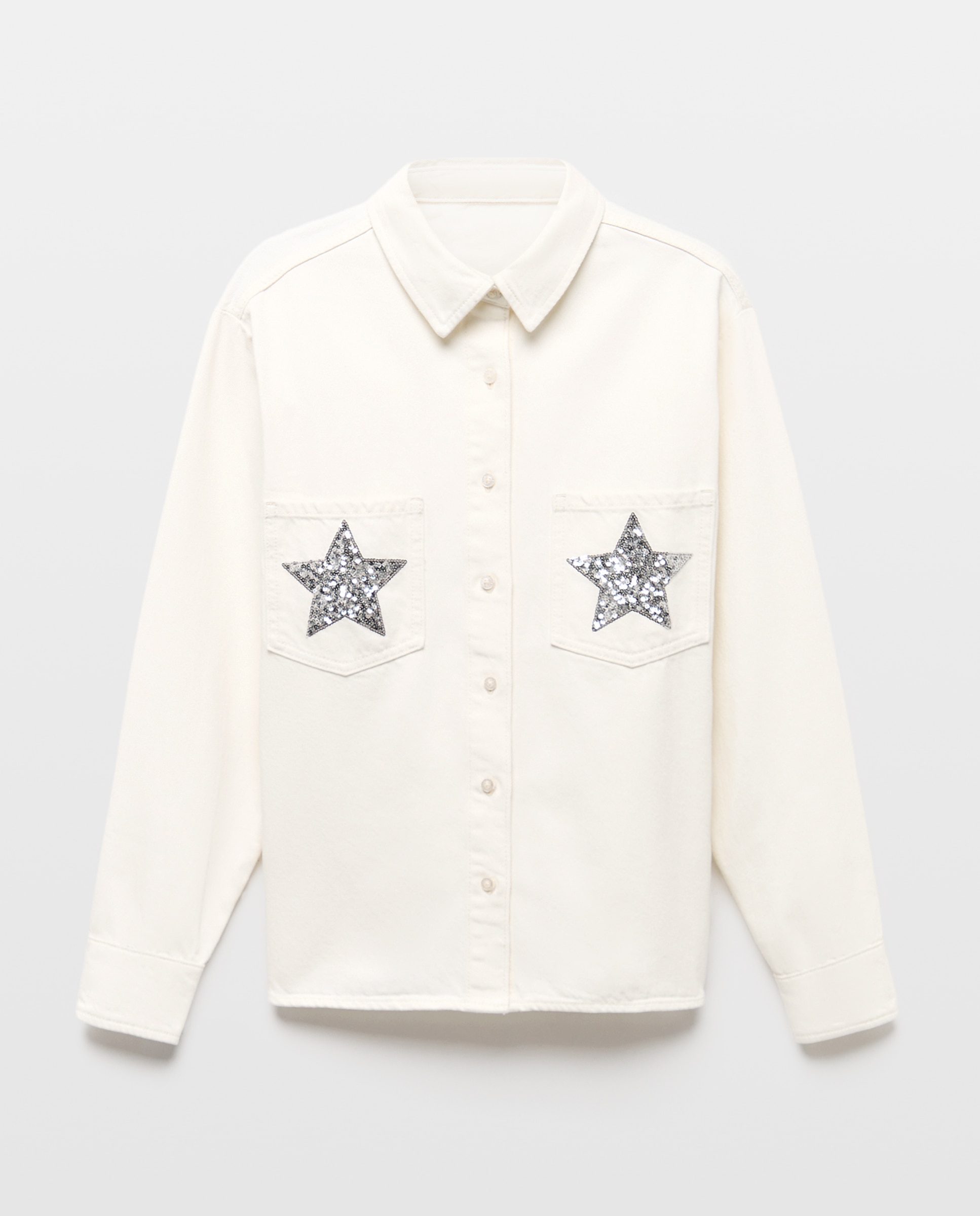 Sobrecamisa com Missangas 120 Cru-4