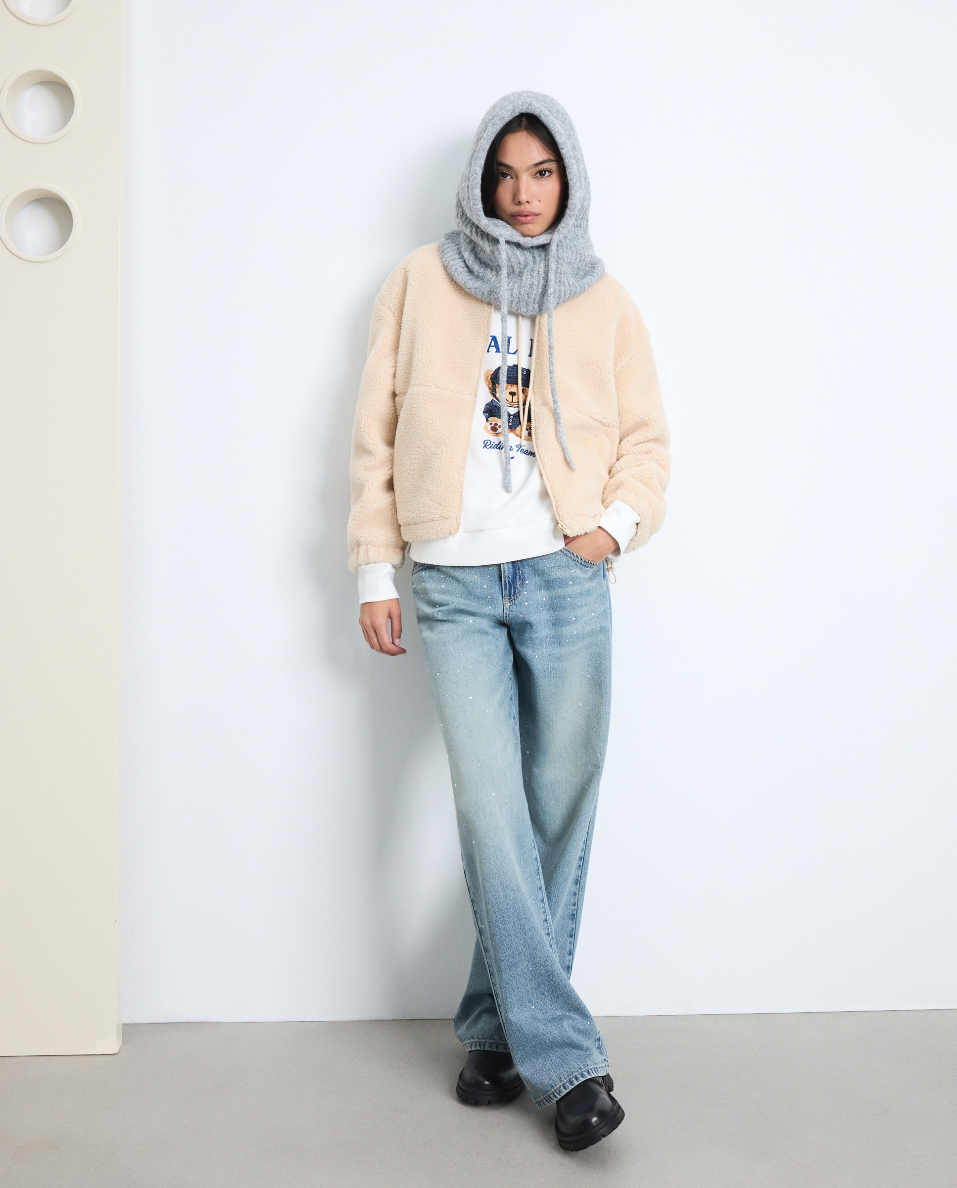 Imagen 0 de Chaqueta borreguito de mujer 120 Crudo