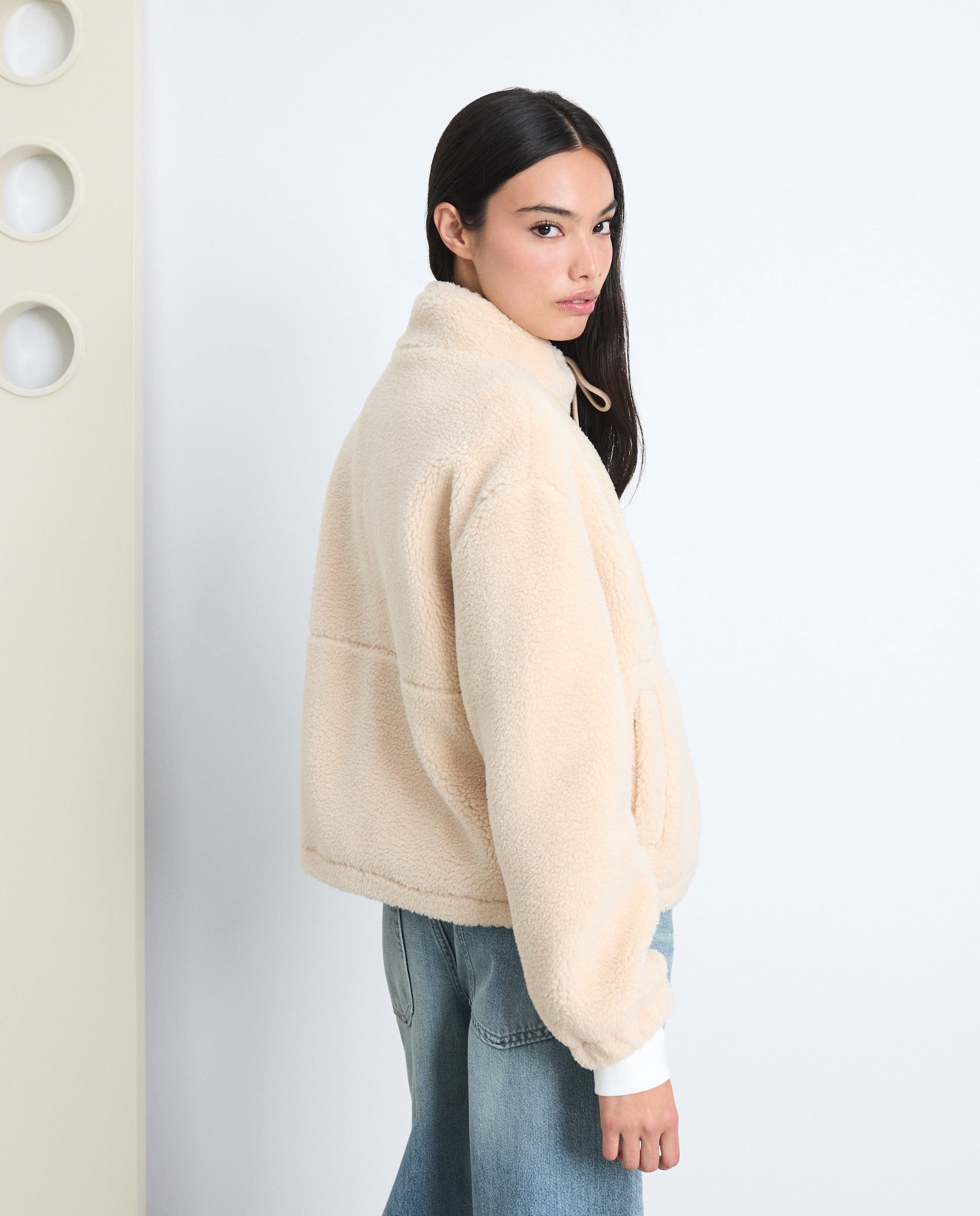Imagen 3 de Chaqueta borreguito de mujer - Green Coast - 120 Crudo 120 Crudo