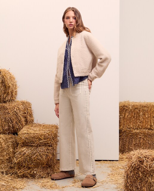 Imagen 0 de Cazadora bomber de mujer rizos