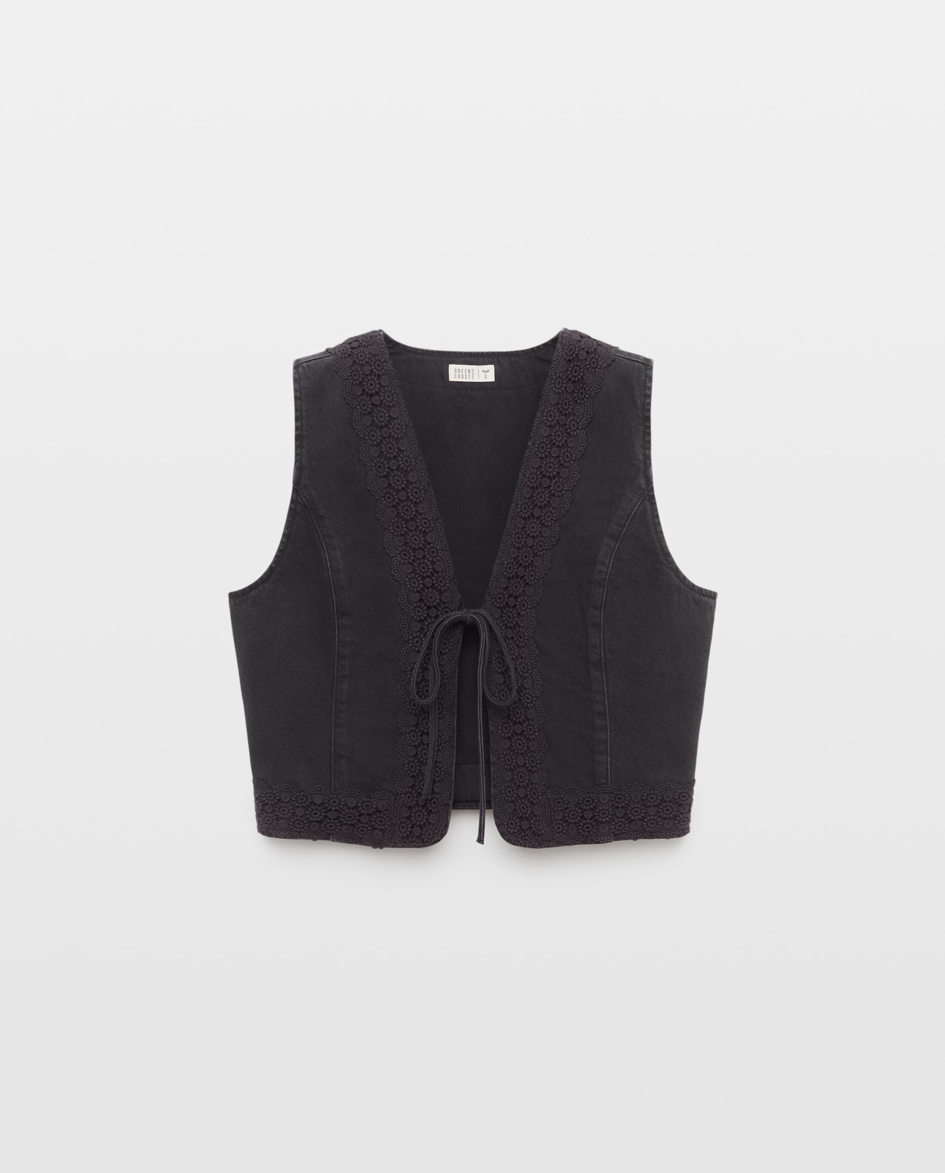 Imagen 4 de Chaleco encaje de mujer - Green Coast - Negro Negro