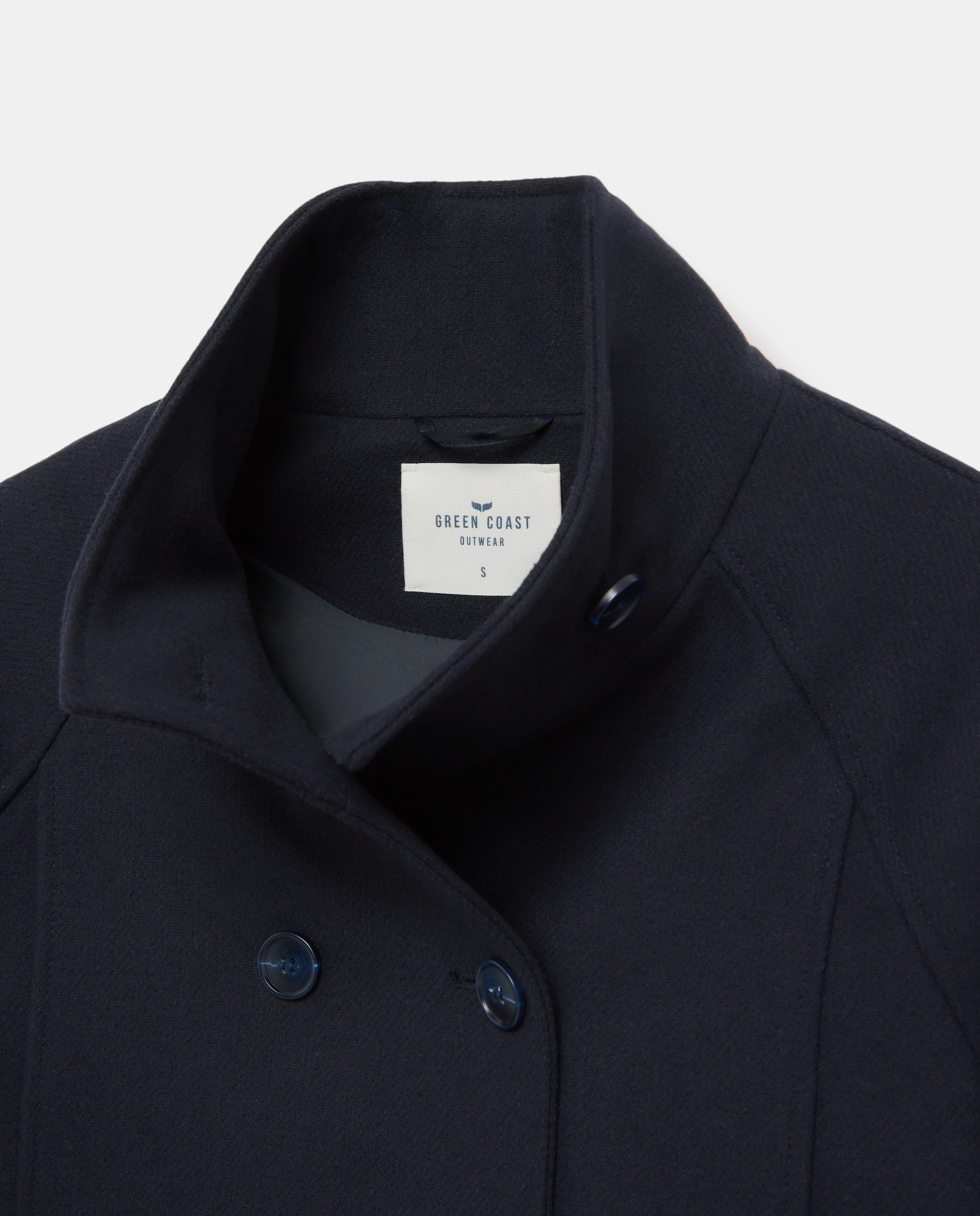 Chaqueta paño chimenea de mujer - Green Coast - Azul marino Azul marino-6