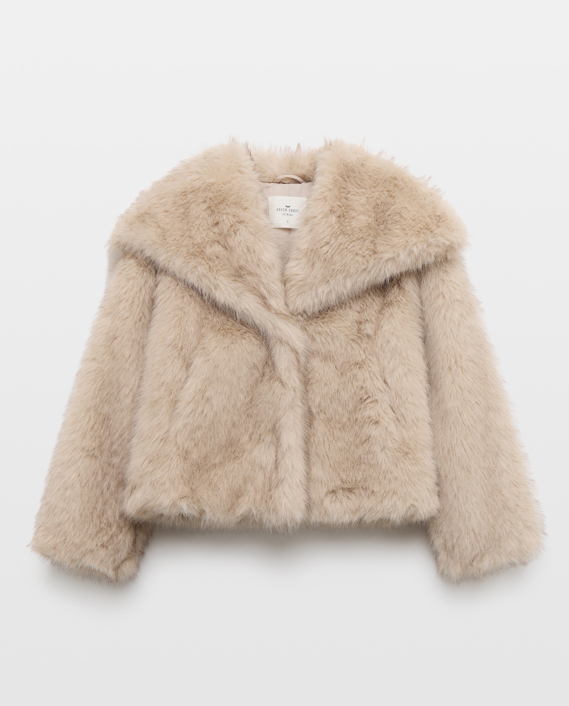 Imagen 5 de Chaquetón de mujer pelo cuello xl - Green Coast - 120 Crudo 120 Crudo
