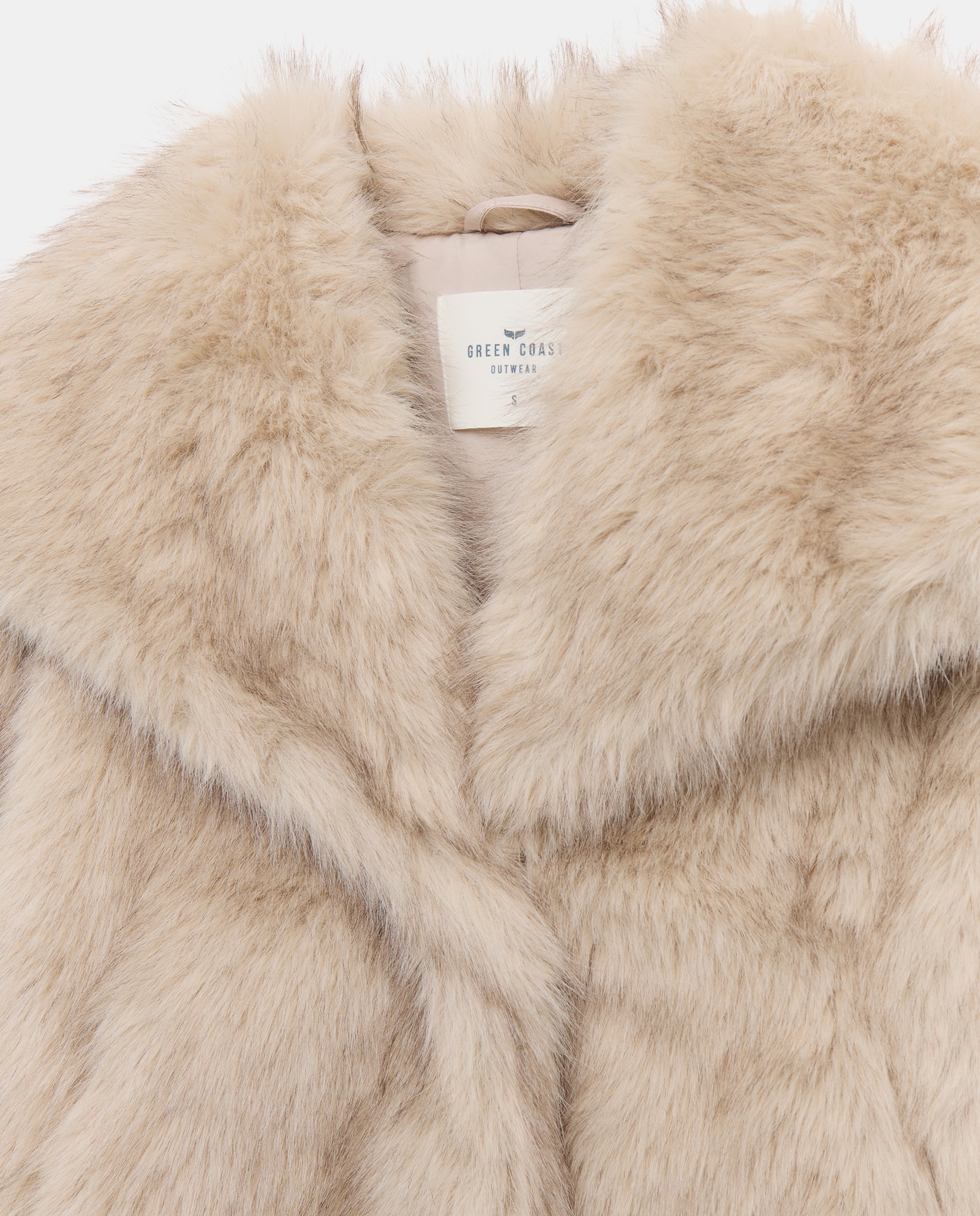 Imagen 6 de Chaquetón de mujer pelo cuello xl - Green Coast - 120 Crudo 120 Crudo
