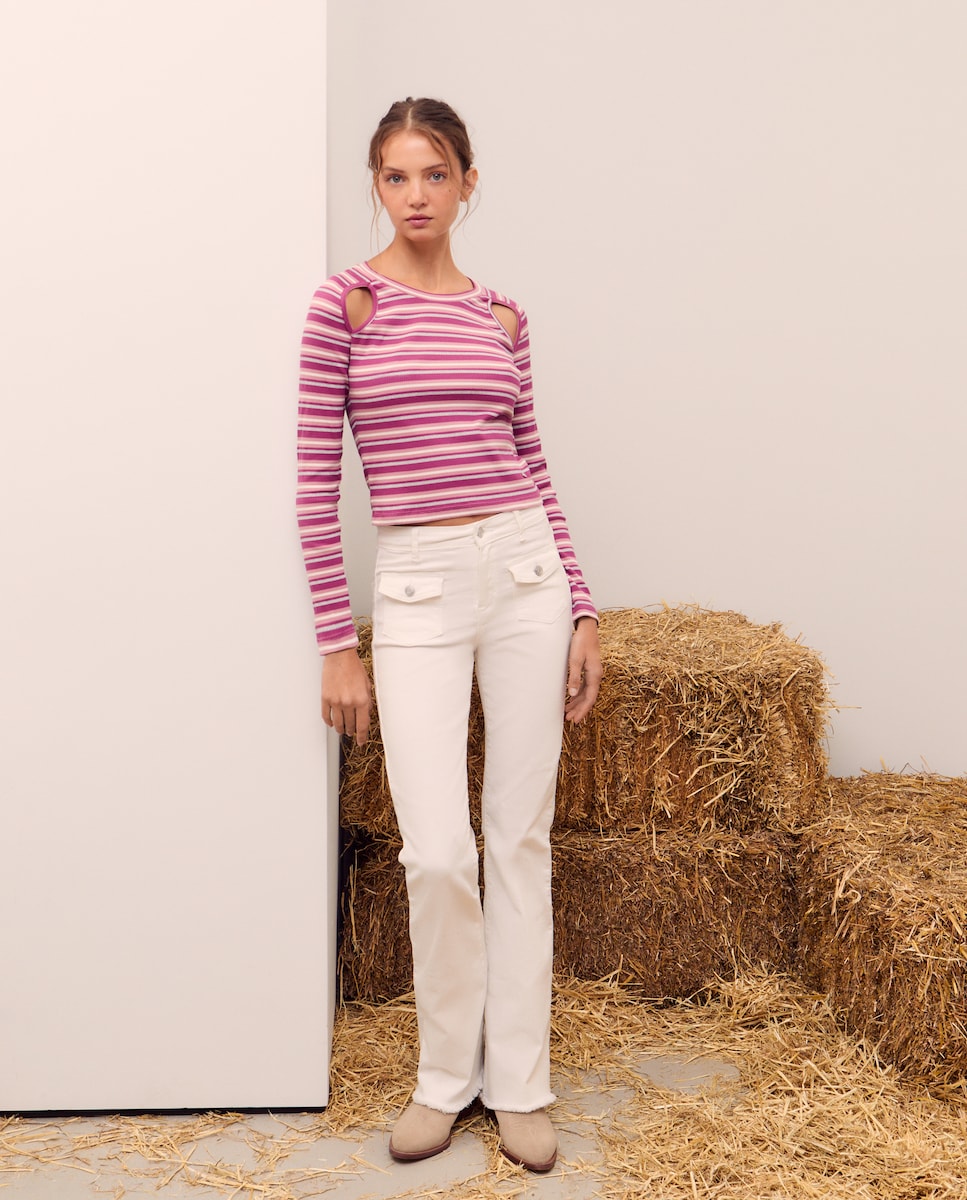Camisa De Cuidado Para Mujer Normann Care - Manga Larga Con Espalda Abierta, Color Rosa, Talla 50-50