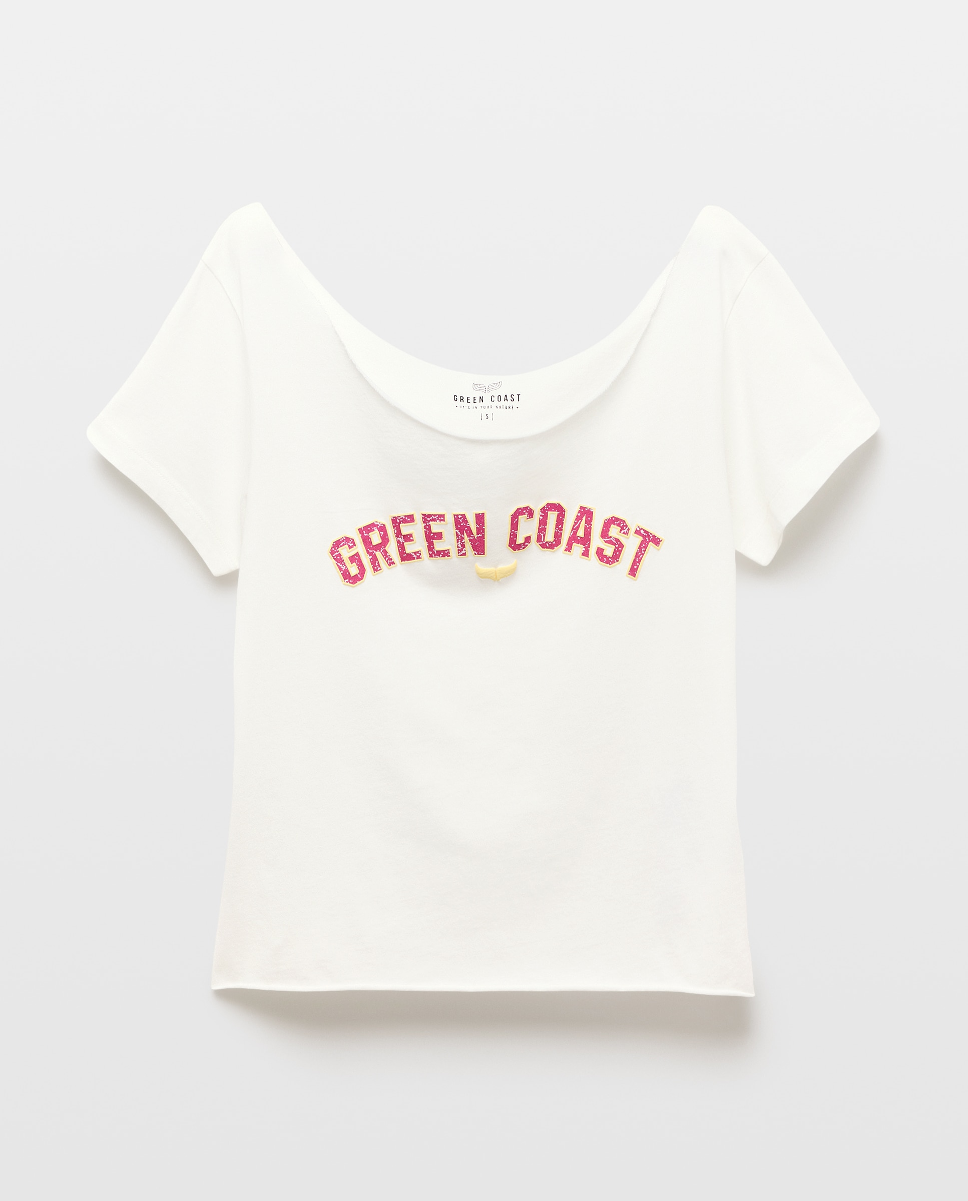 T-shirt com Estampado de Logótipo Branco-4