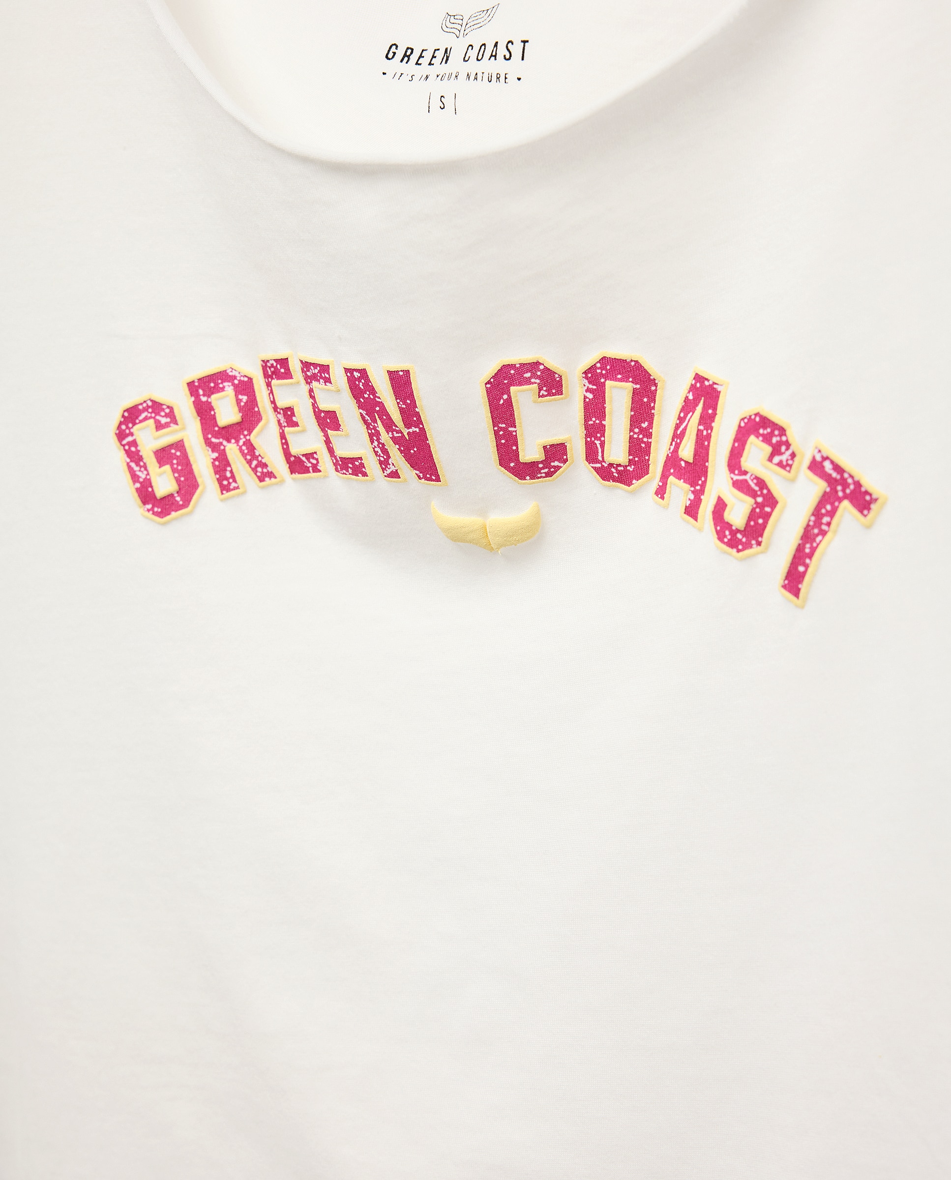 T-shirt com Estampado de Logótipo Branco-5