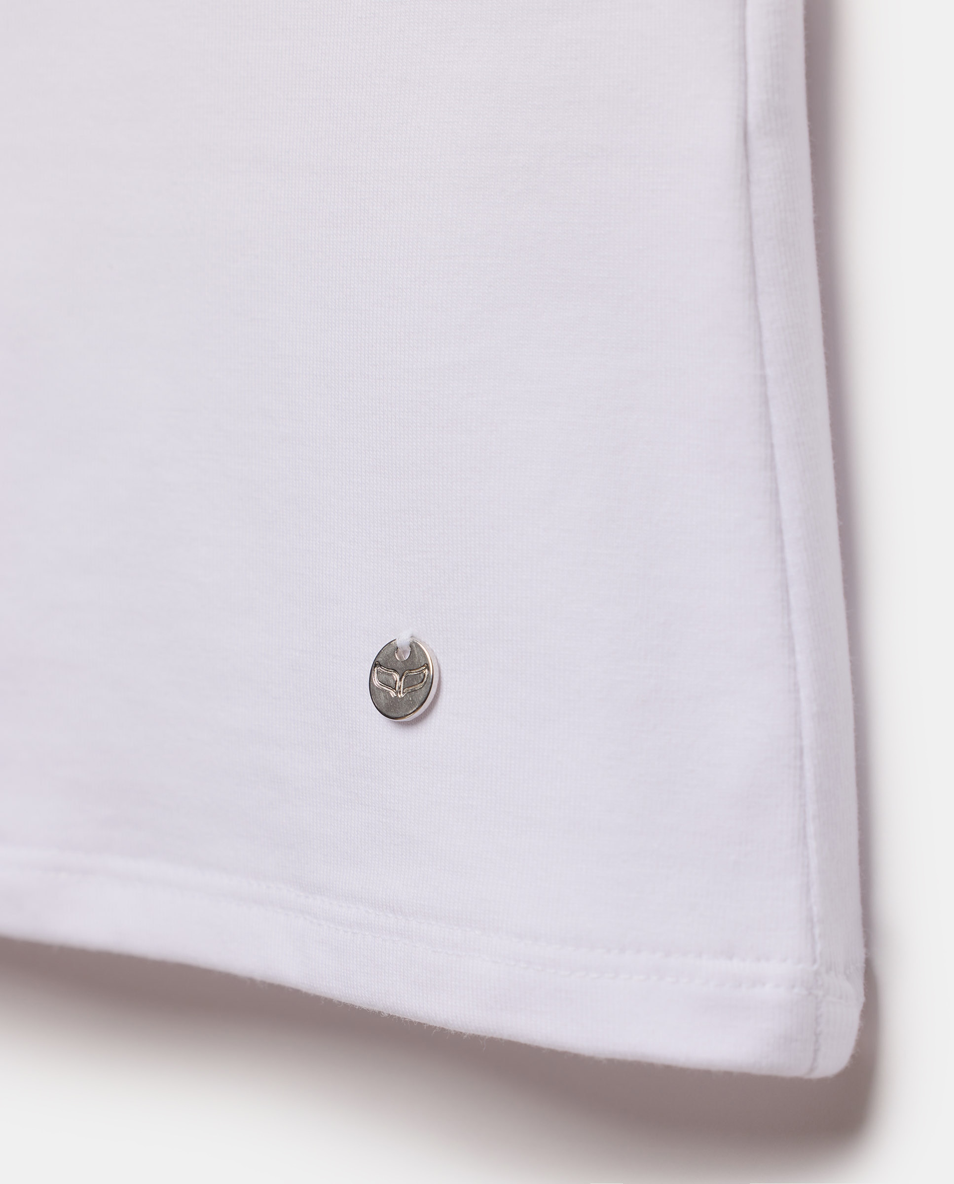 T-shirt com Costas Decotadas Branco-5