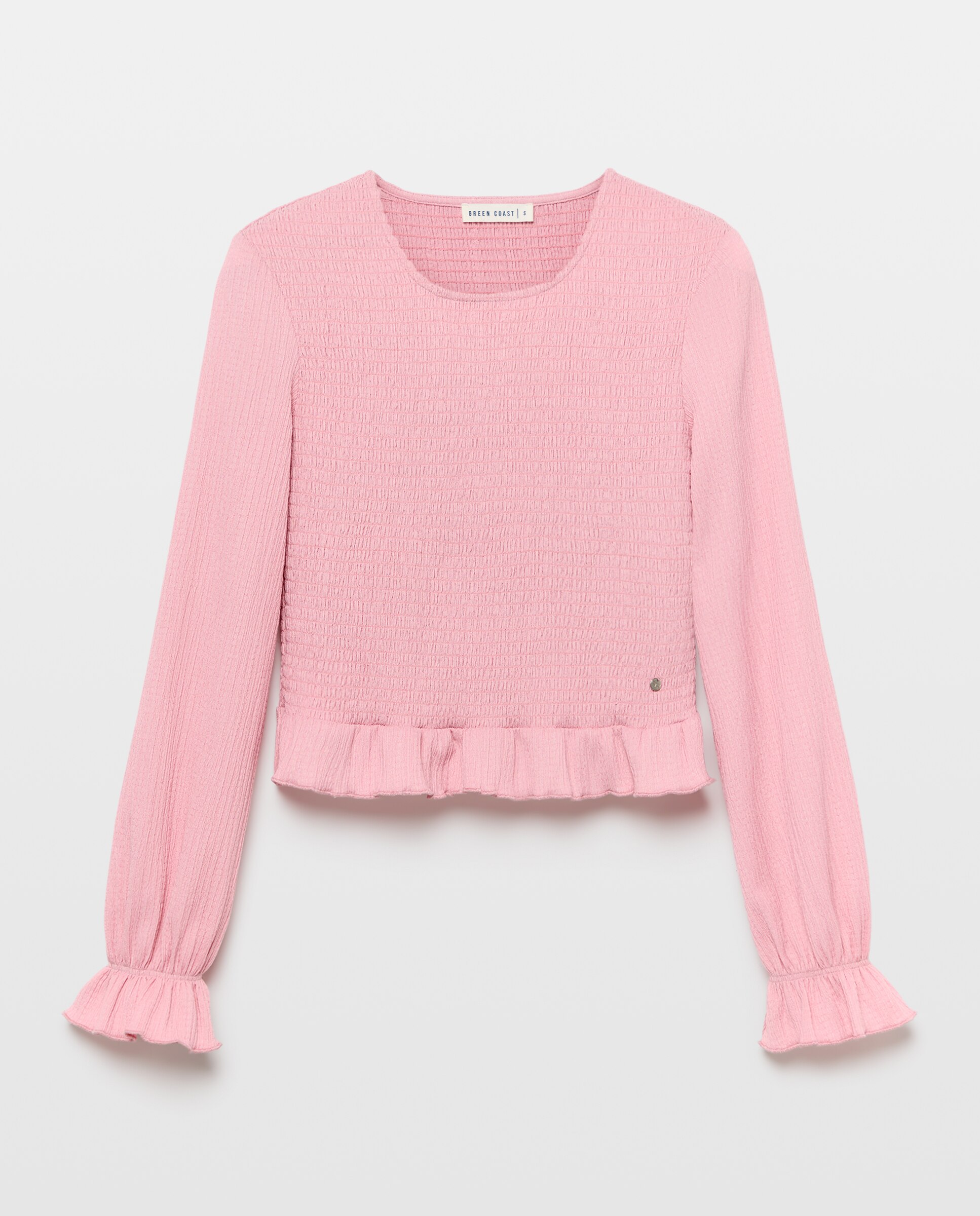 T-shirt com Favos de Mel Rosa-5