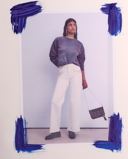 Imagem 0 de Sweatshirt com Decote Redondo e Manga Raglã