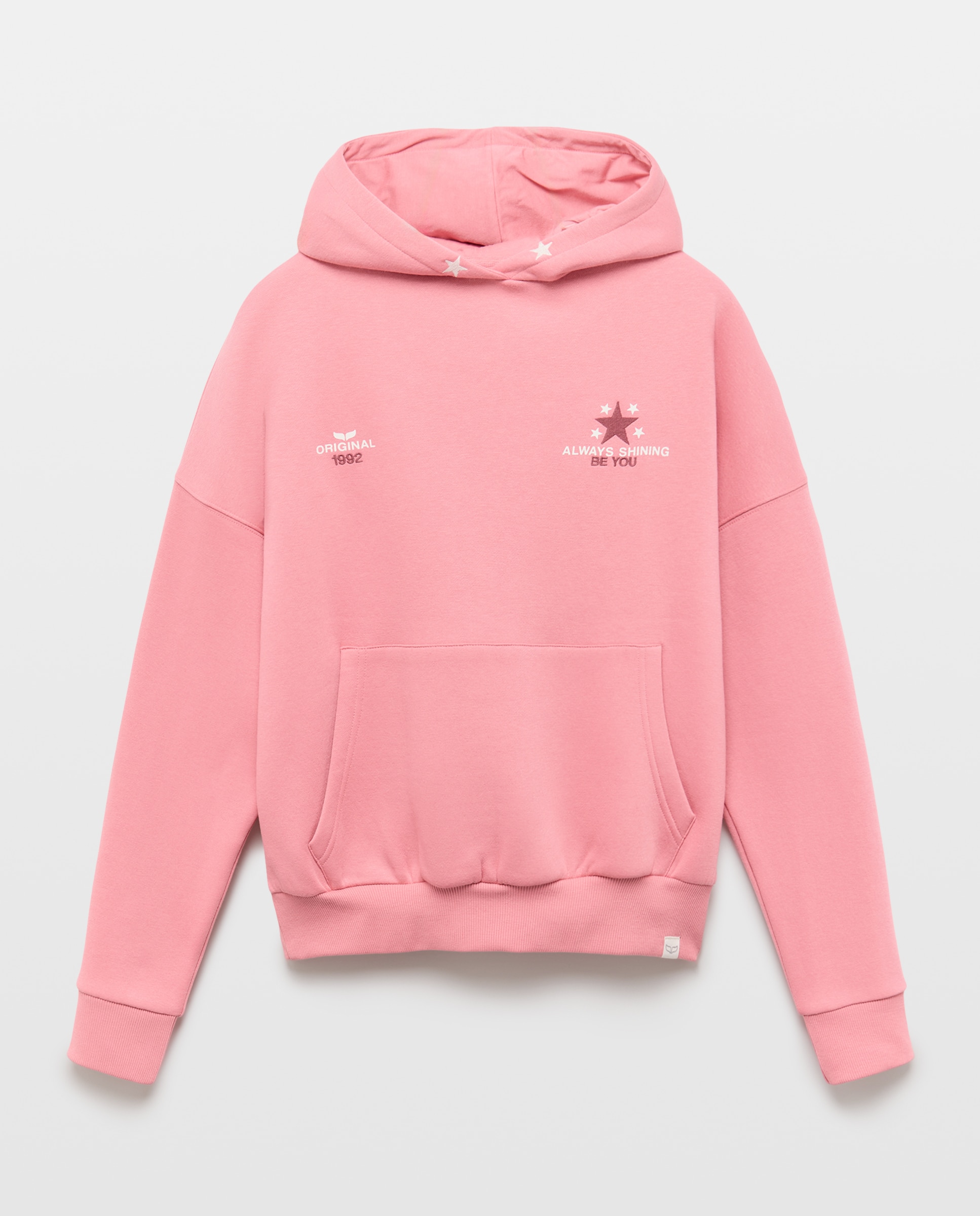 Sudadera hoodie oversize de mujer con print - Green Coast - 200 Rosa 200 Rosa-5
