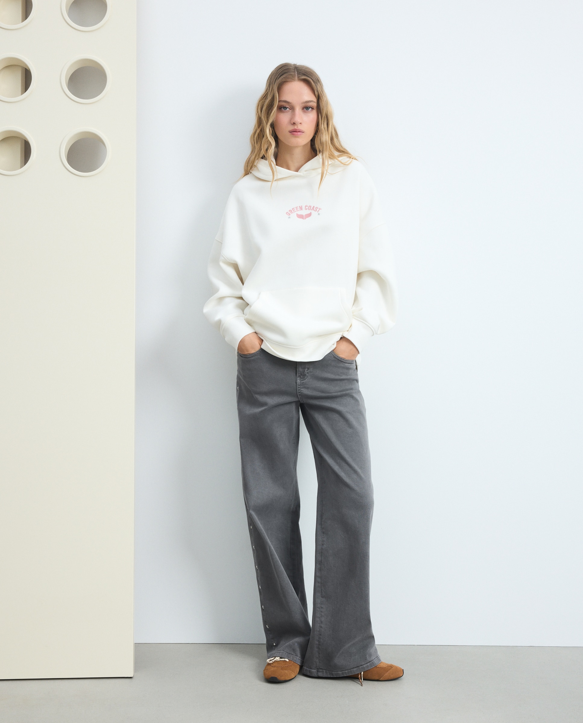 Imagem 0 de Sweatshirt Oversize com Logótipo