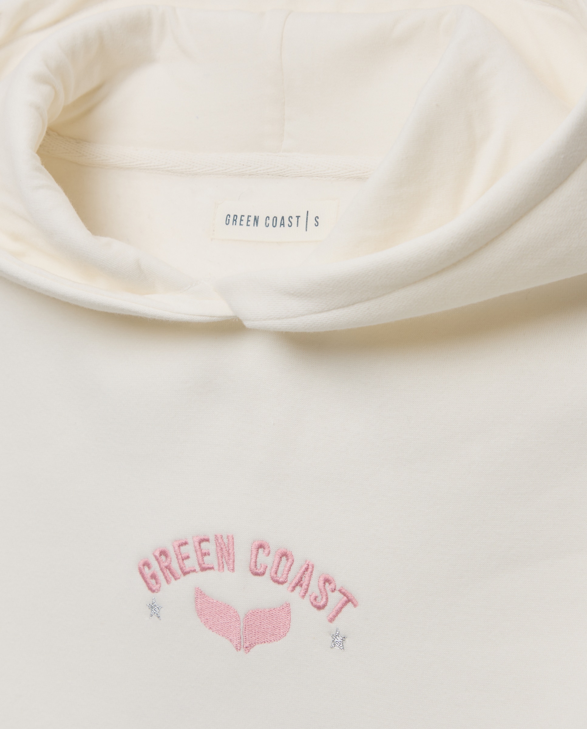 Sweatshirt Oversize com Logótipo Branco-marfim-5