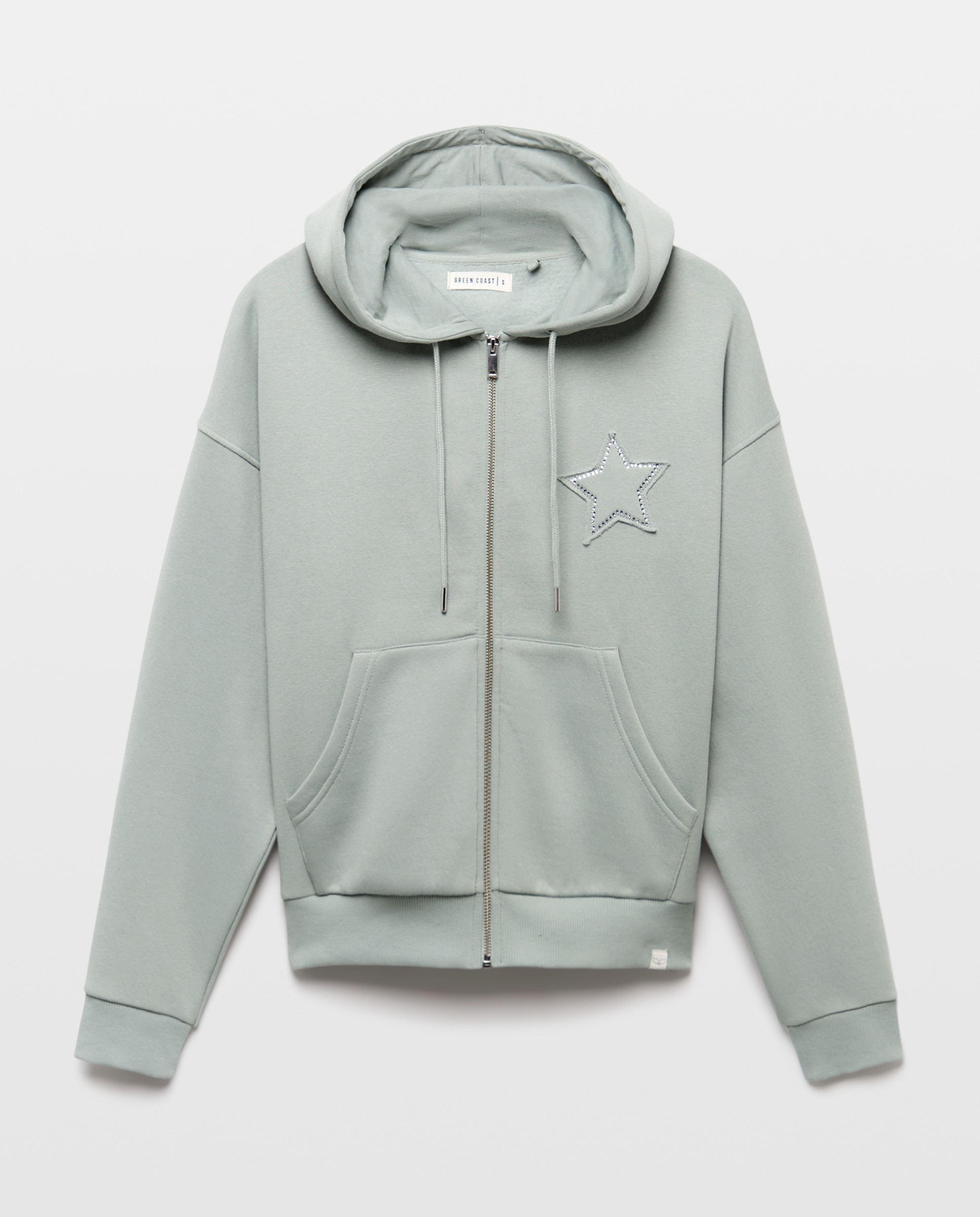Sweatshirt Aberta com Logótipo de Estrela Sabão-4