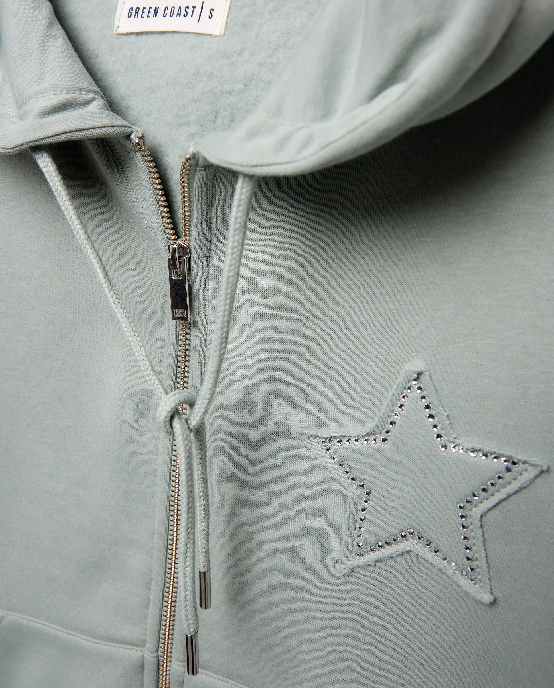 Sweatshirt Aberta com Logótipo de Estrela Sabão-5