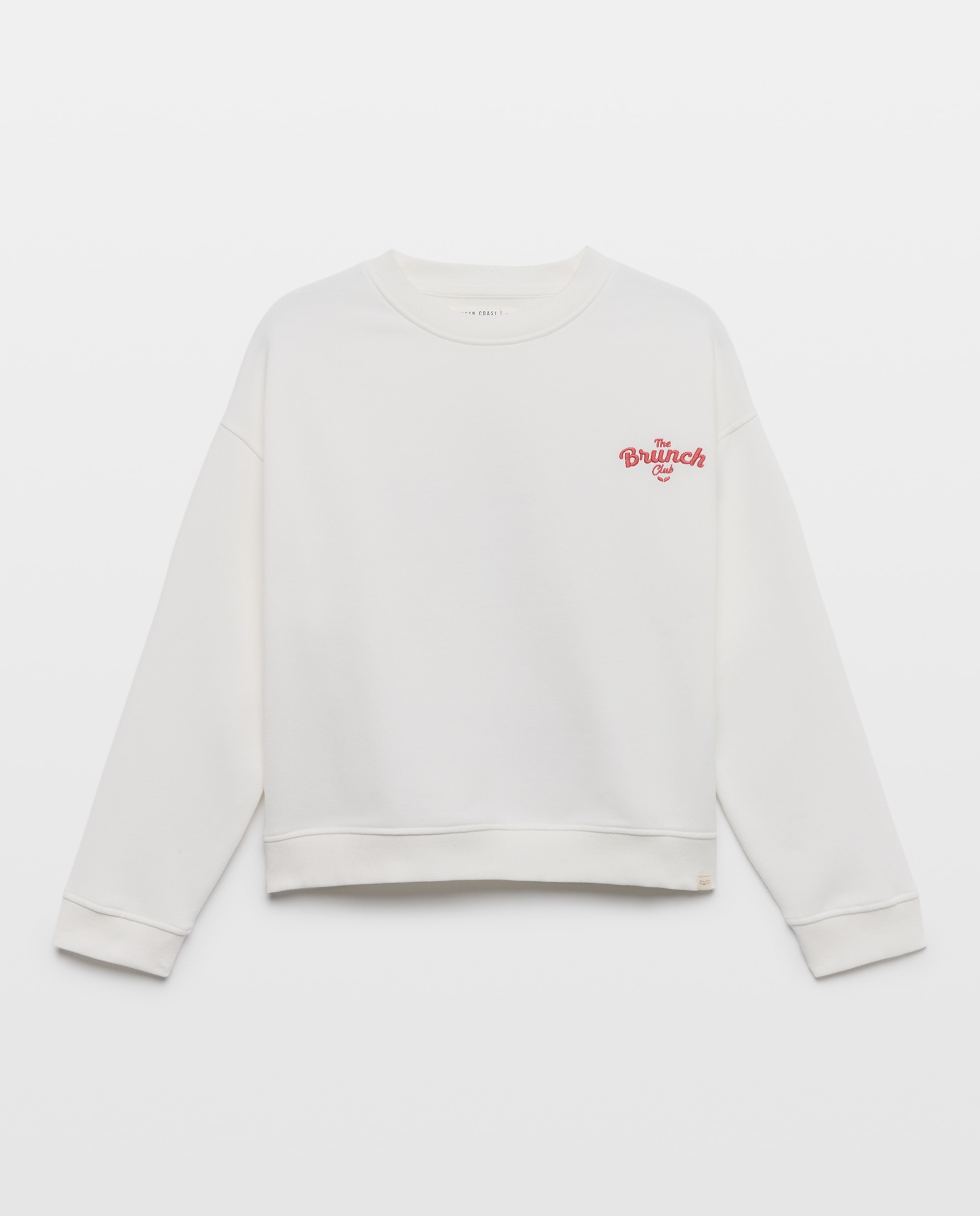 Sweatshirt com Estampado de Panquecas Branco-marfim-4