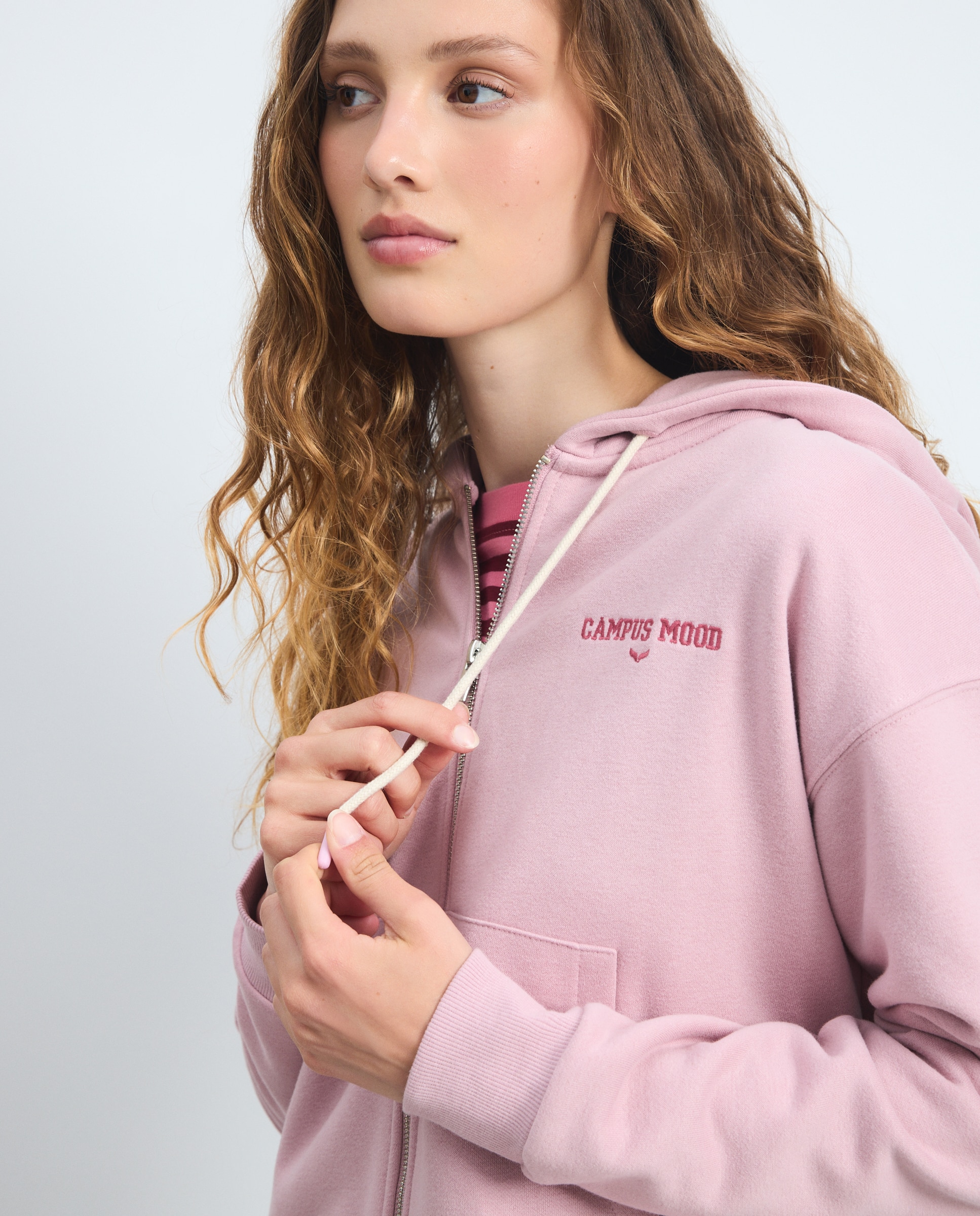 Sweatshirt Hoodie com Ursinho Rosa-claro-4