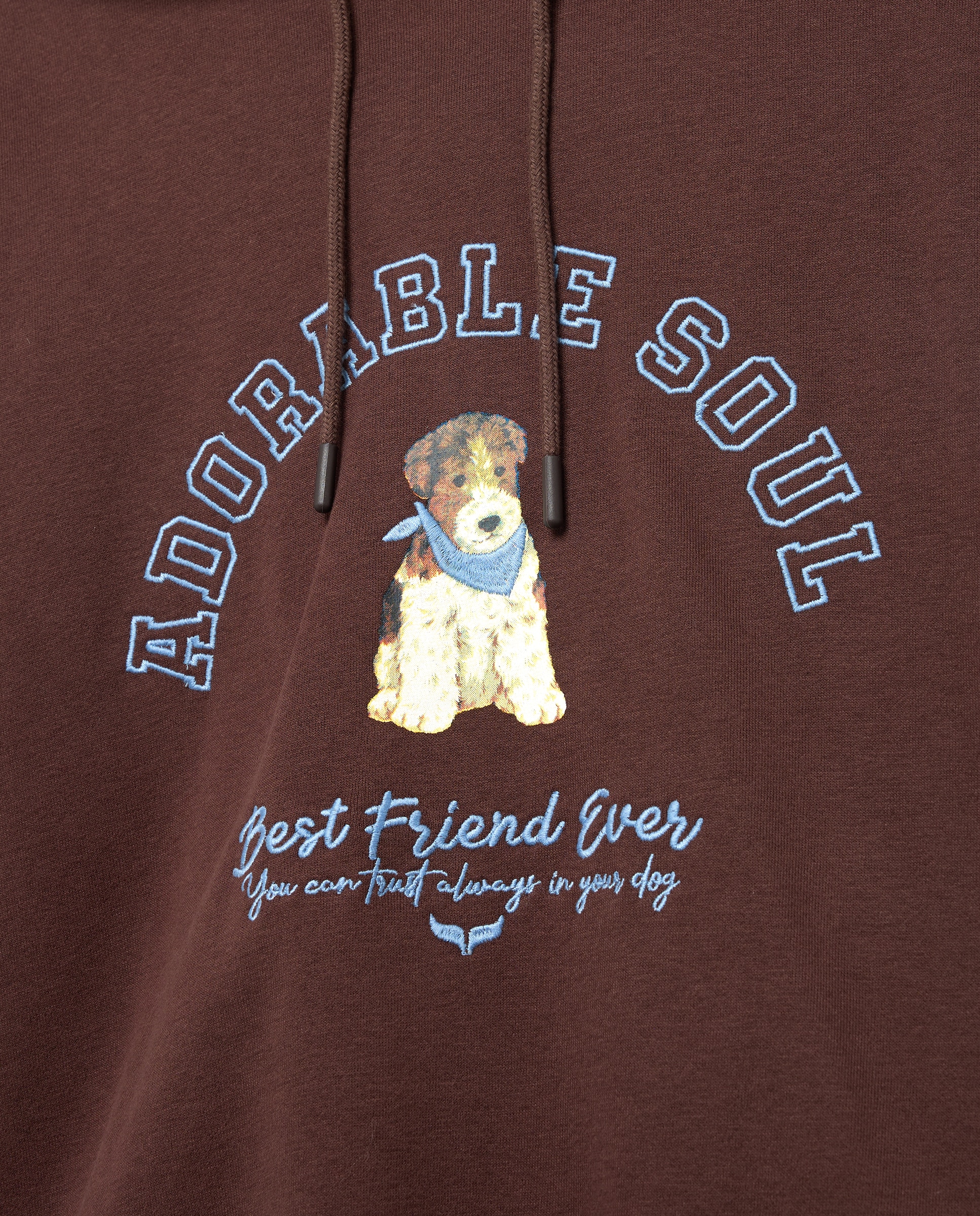 Sweatshirt Hoodie com Fox Terrier Chocolate-5